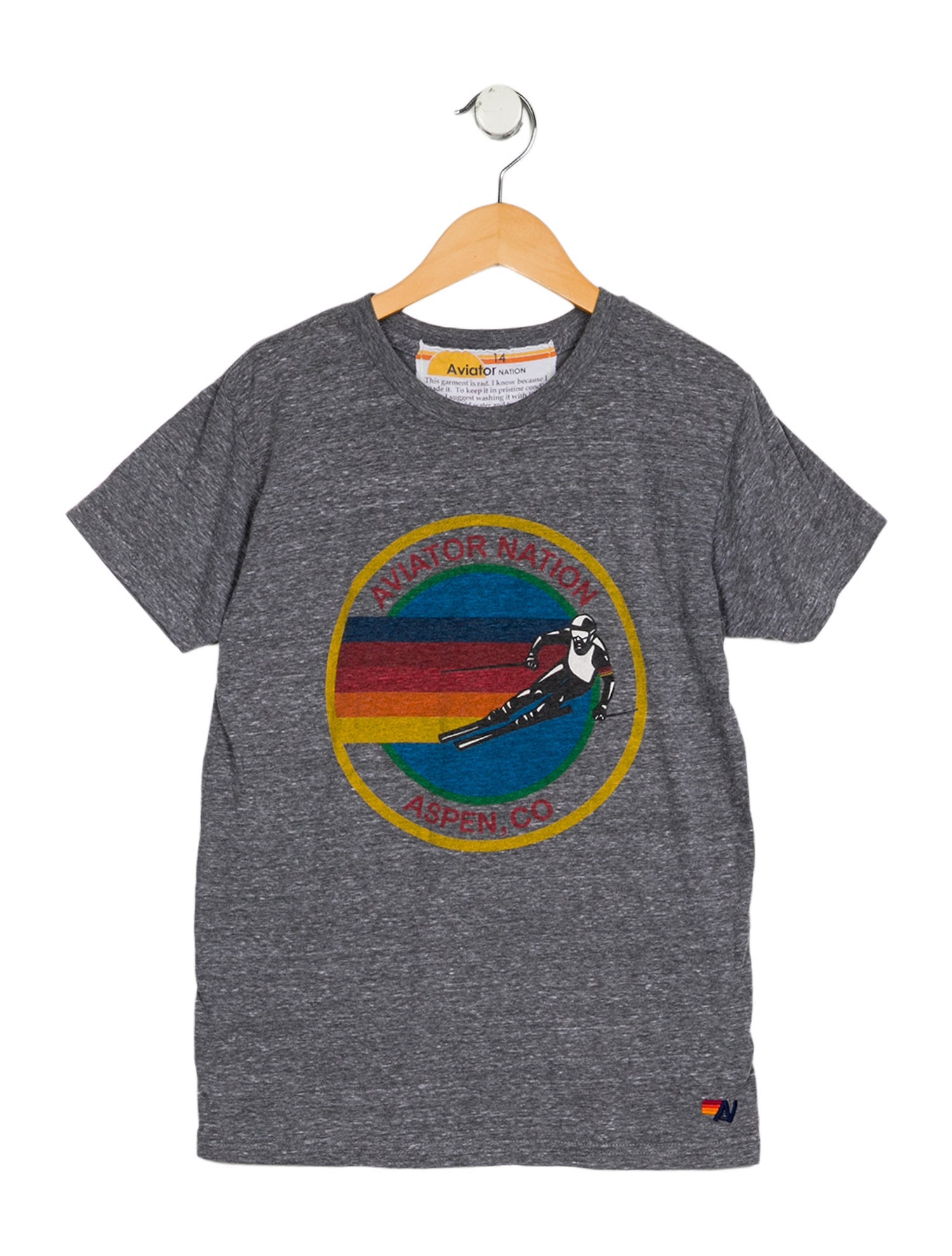 Aviator Nation Girls' Graphic Short Sleeve Top