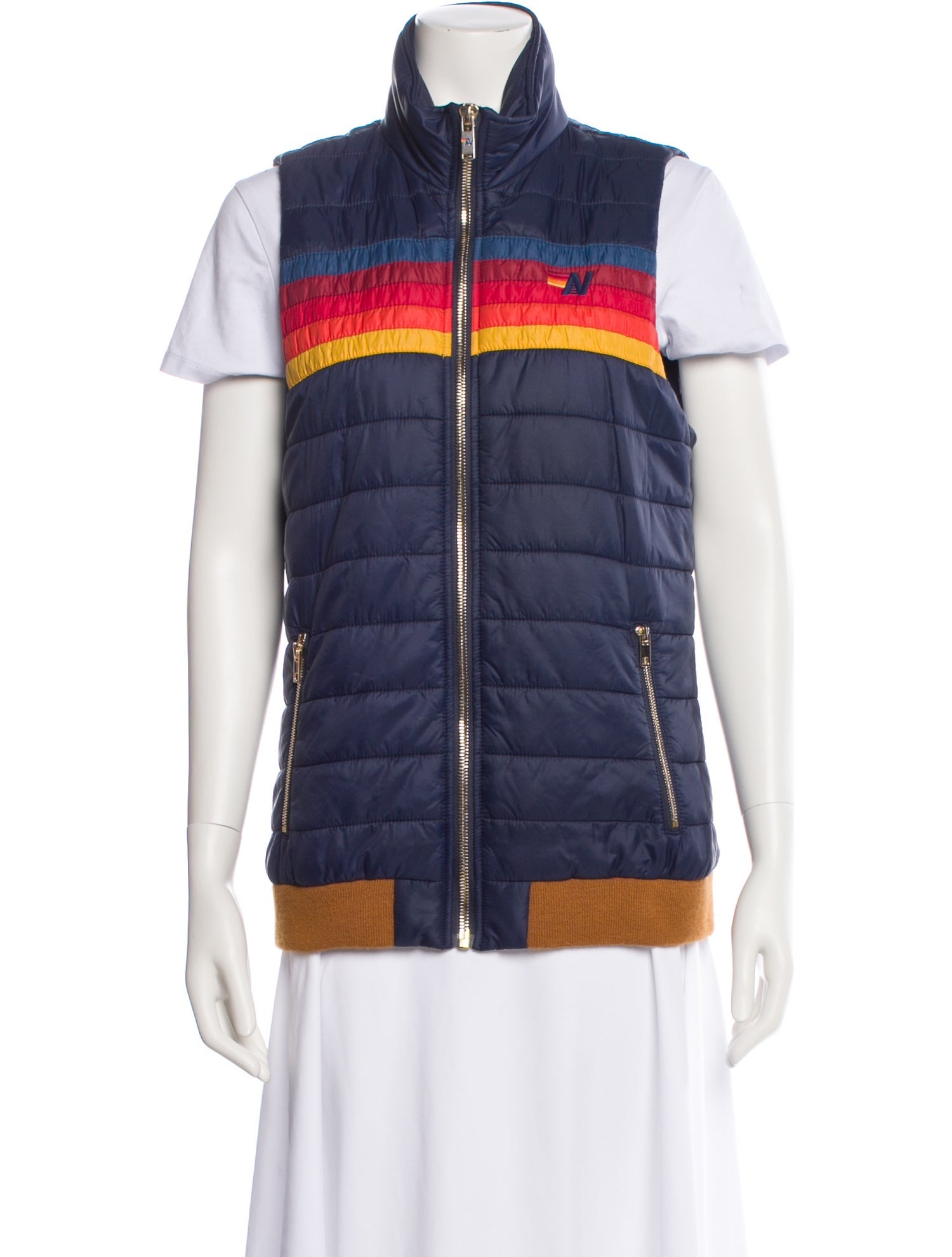 Aviator Nation Nylon Striped Vest