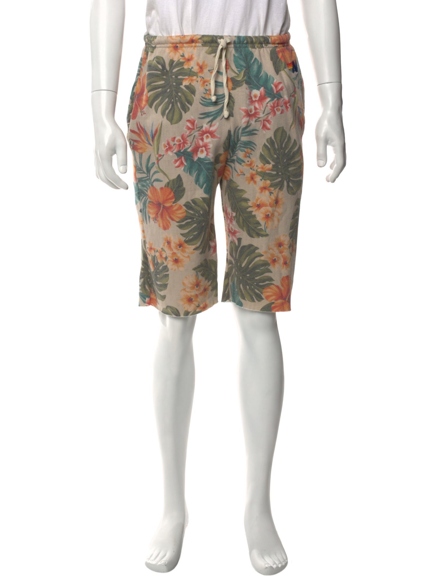 Aviator Nation Floral Print Jogger Shorts