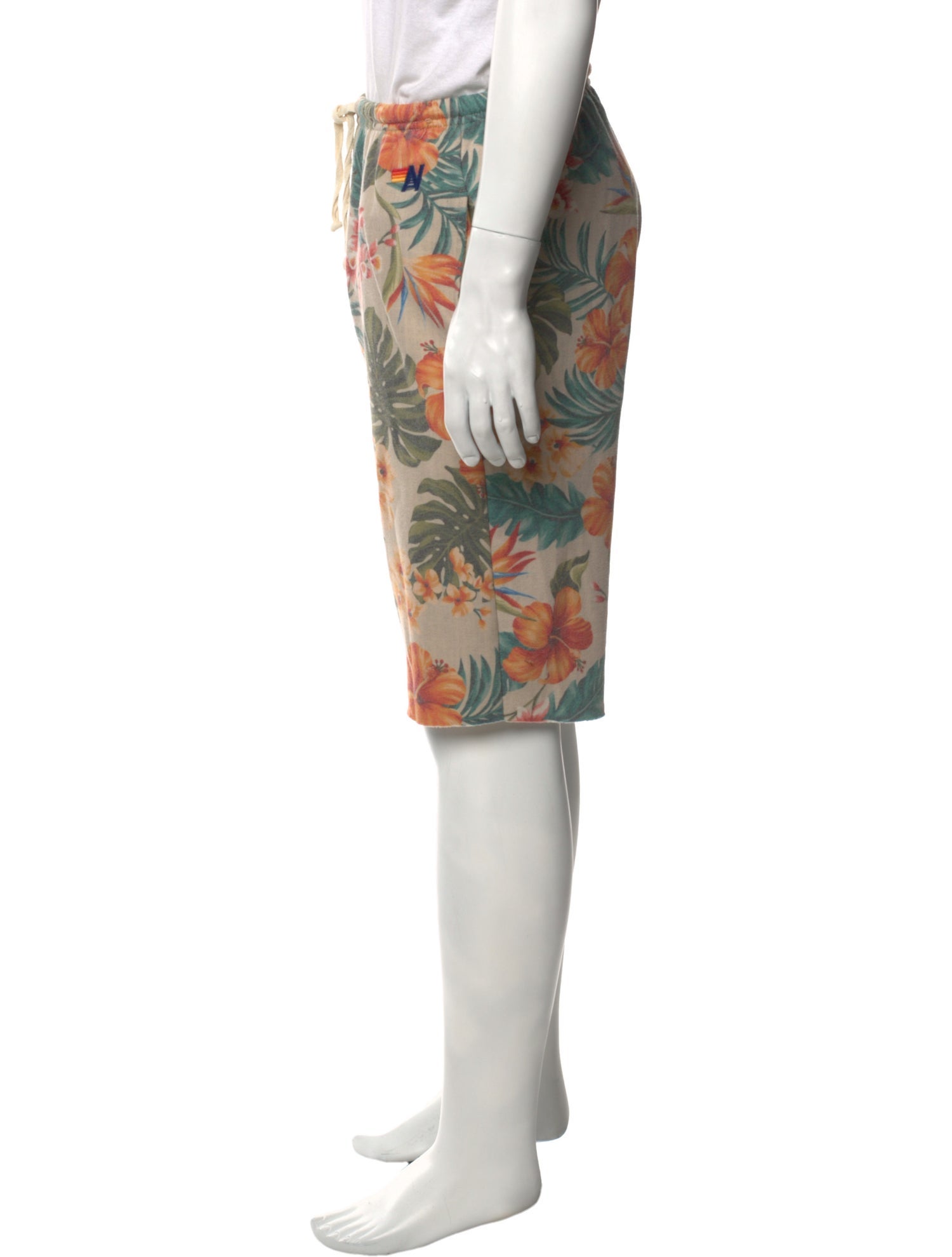 Aviator Nation Floral Print Jogger Shorts