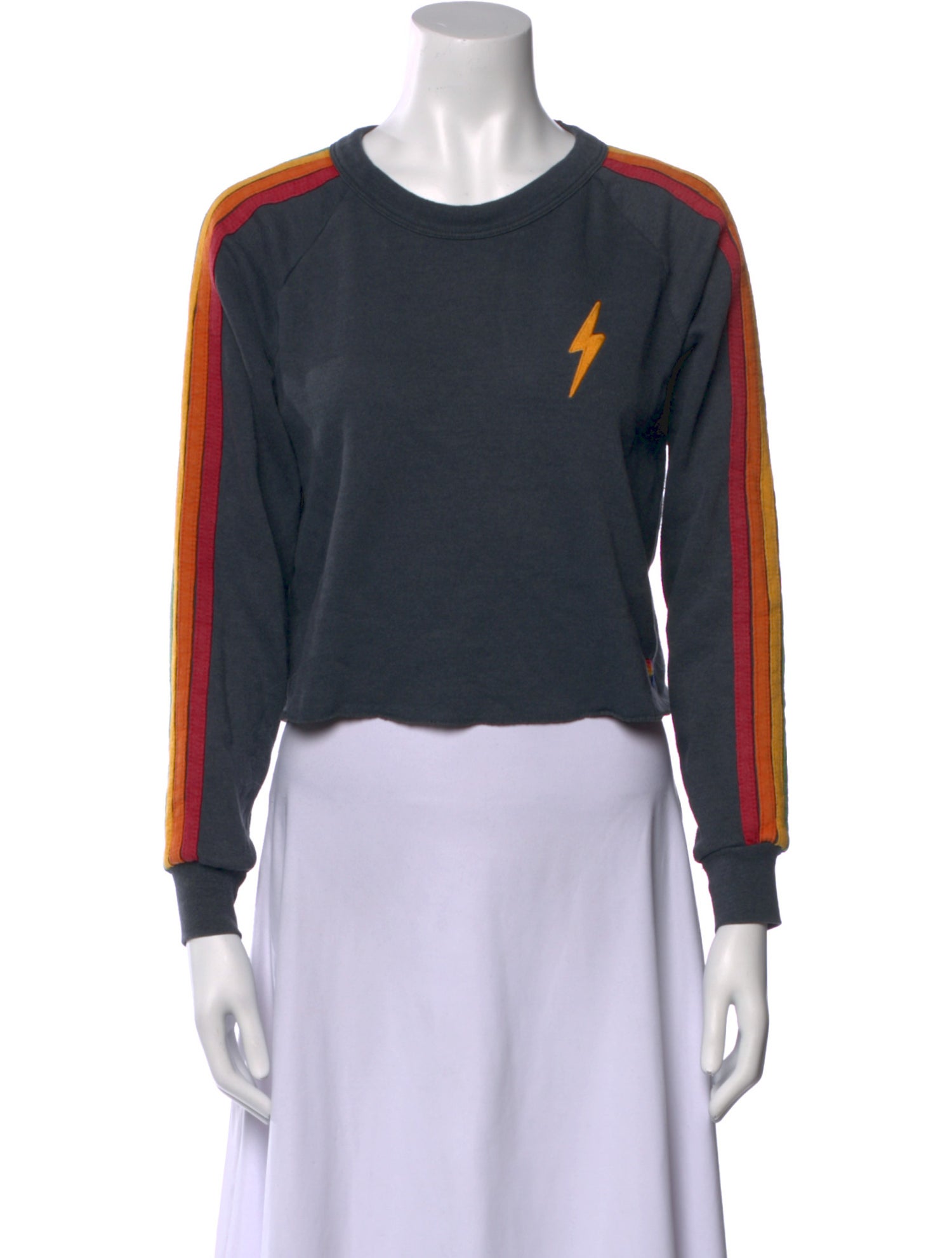 Aviator Nation Graphic Print Crew Neck Sweatshirt