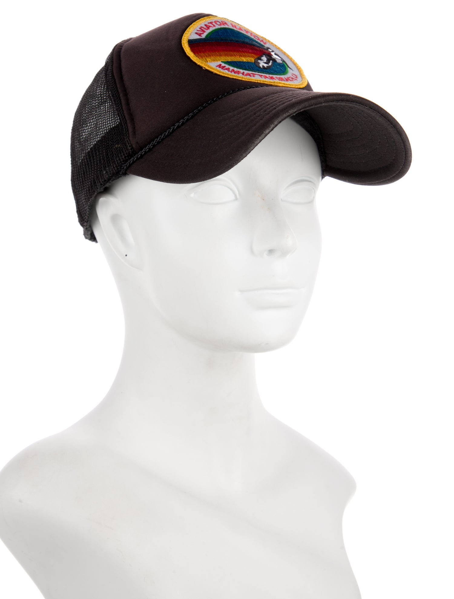 Aviator Nation Synthetic-Blend Embroidered Mesh Accent Trucker Cap