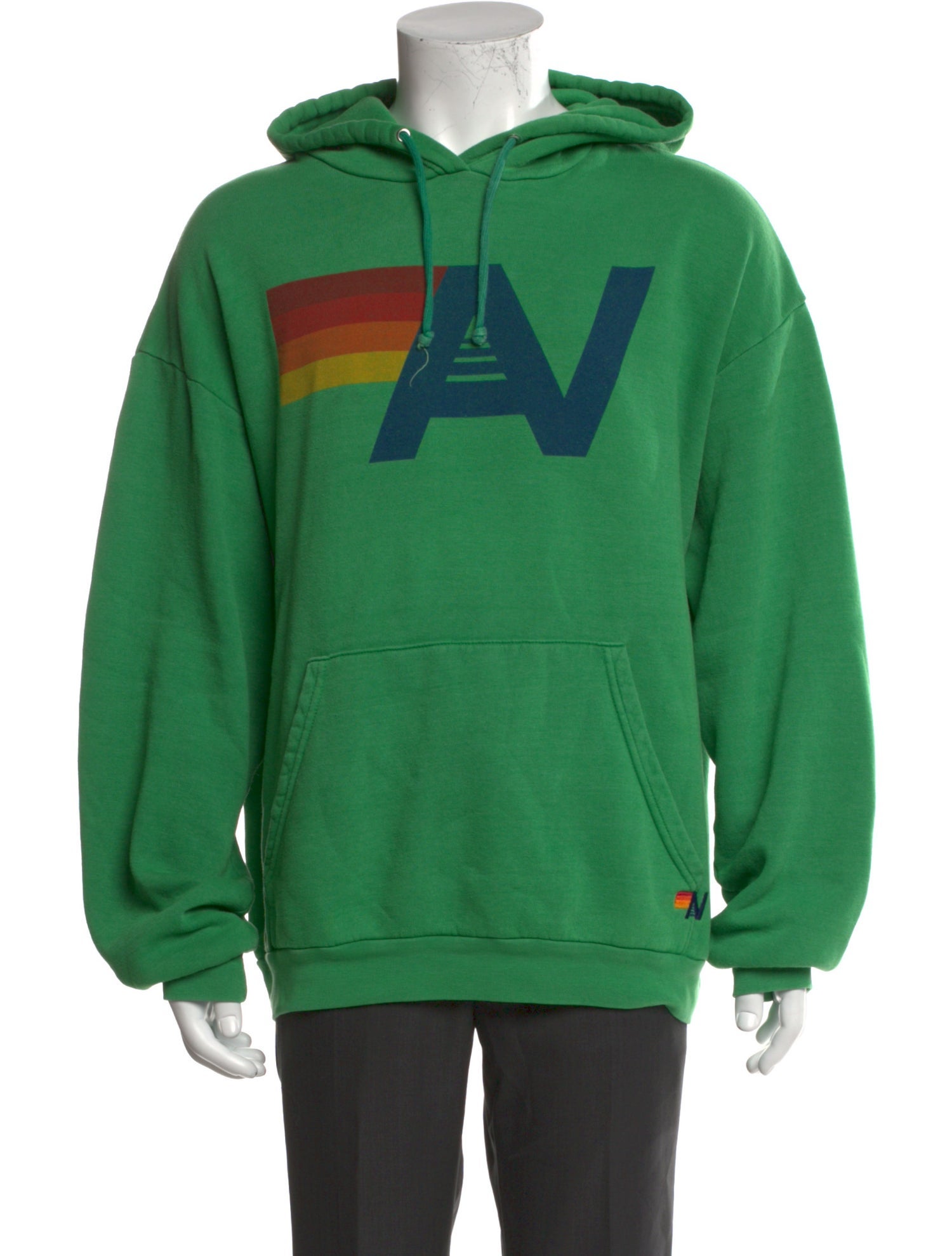 Aviator Nation Graphic Print Crew Neck Hoodie