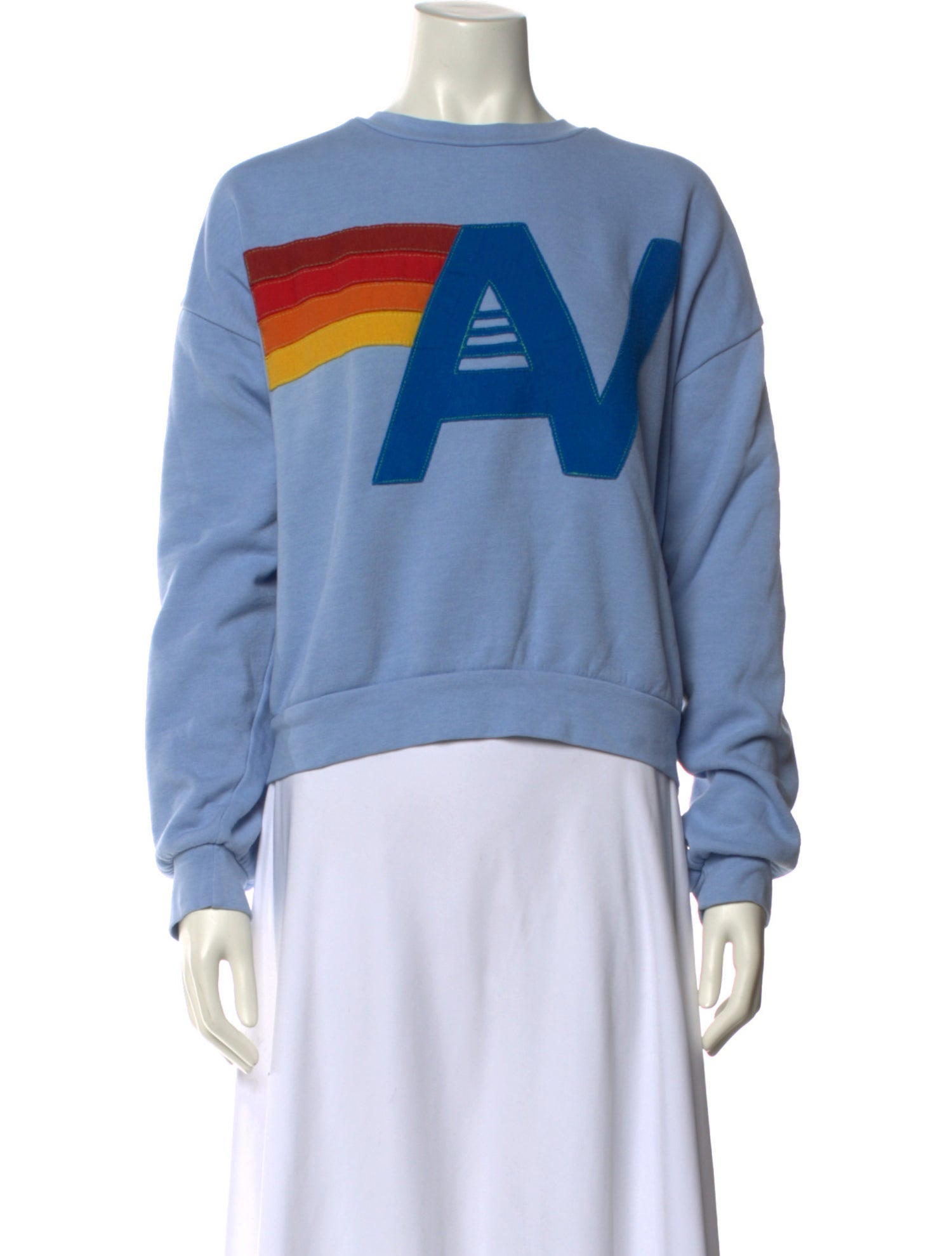 Aviator Nation Graphic Print Crew Neck Sweatshirt