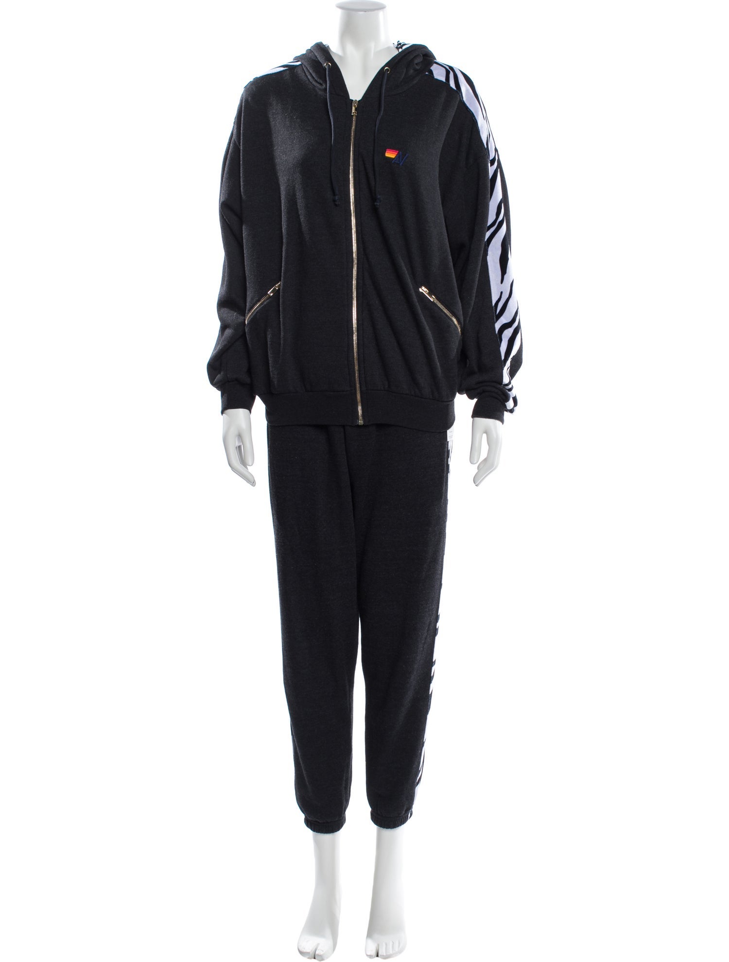 Aviator Nation Graphic Print Embroidered Accent Tracksuit