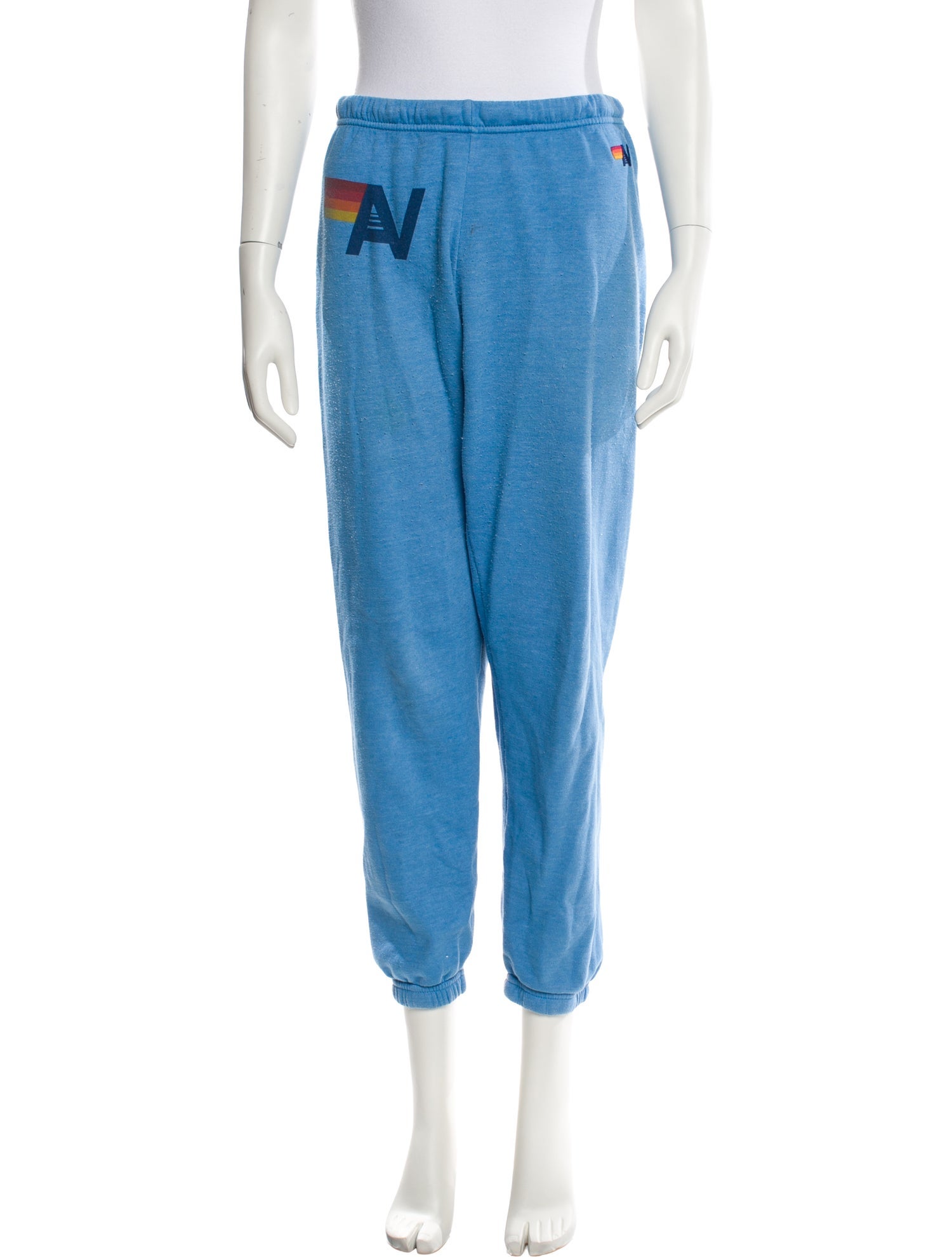 Aviator Nation Graphic Print Embroidered Accent Sweatpants