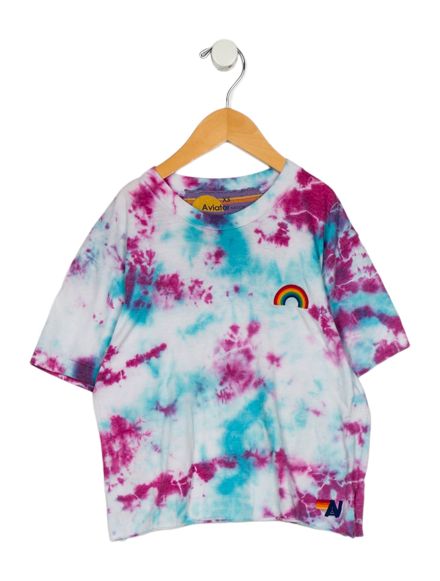 Aviator Nation Girls' Tie Dye Short Sleeve Top
