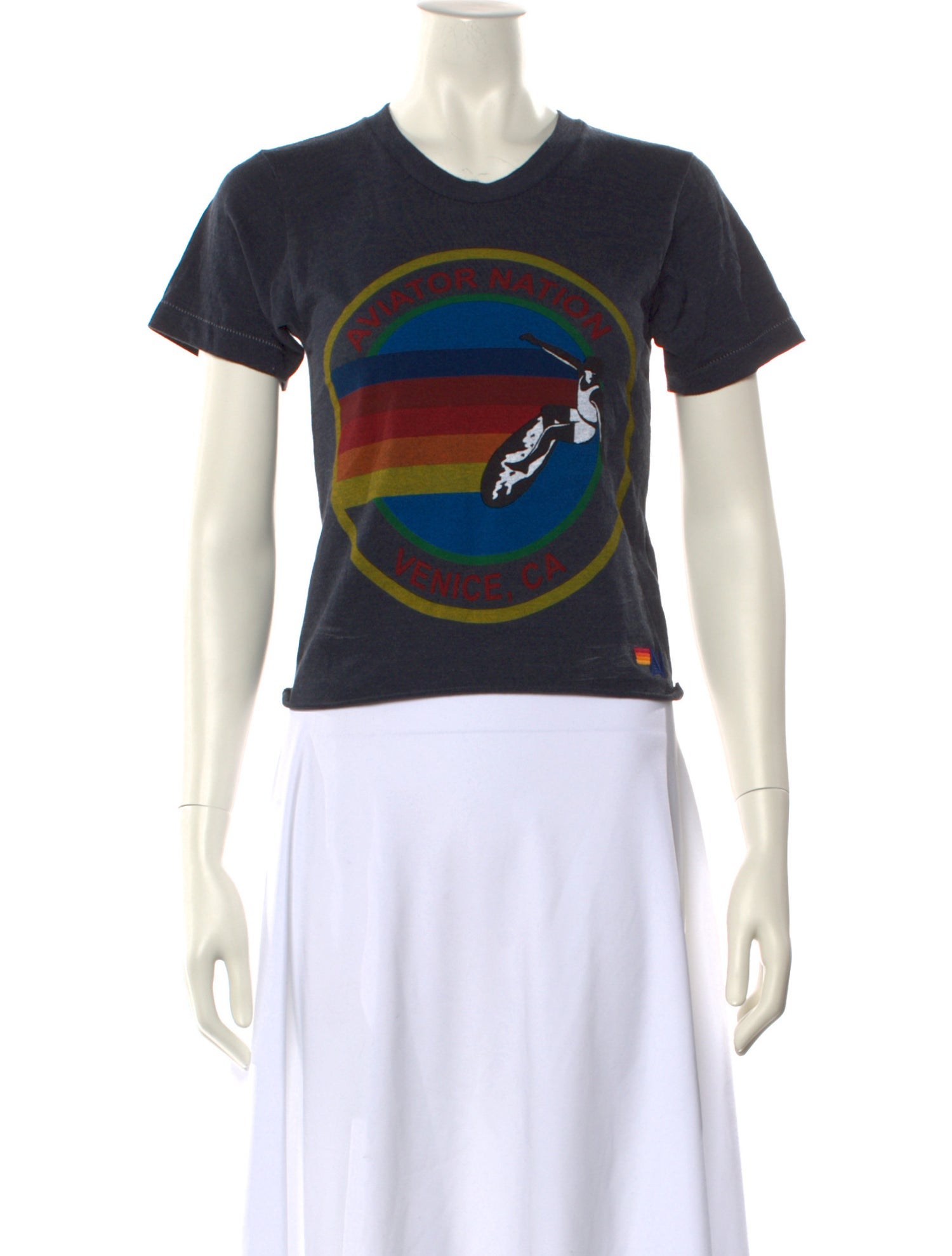 Aviator Nation Graphic Print Crew Neck T-Shirt