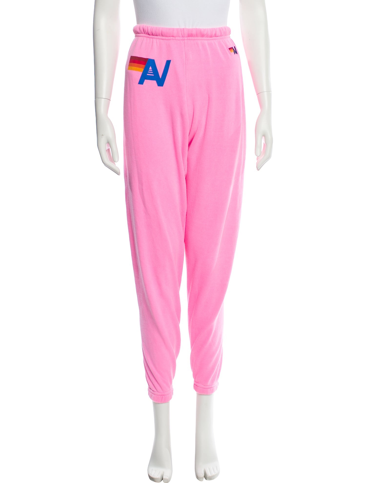 Aviator Nation Graphic Print Embroidered Accent Sweatpants