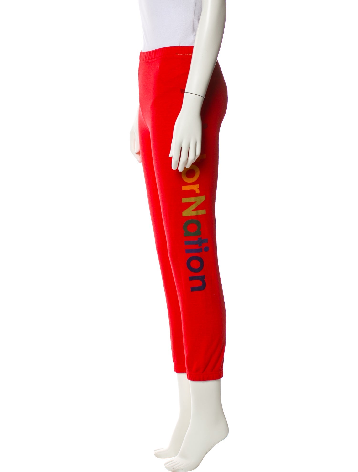 Aviator Nation Graphic Print Straight Leg Pants