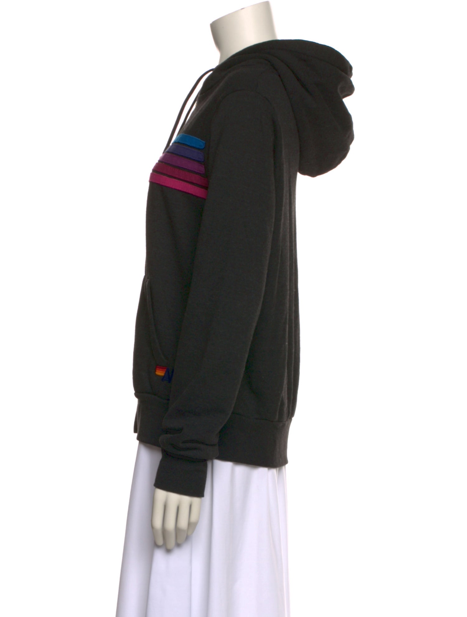 Aviator Nation Striped Crew Neck Sweatshirt