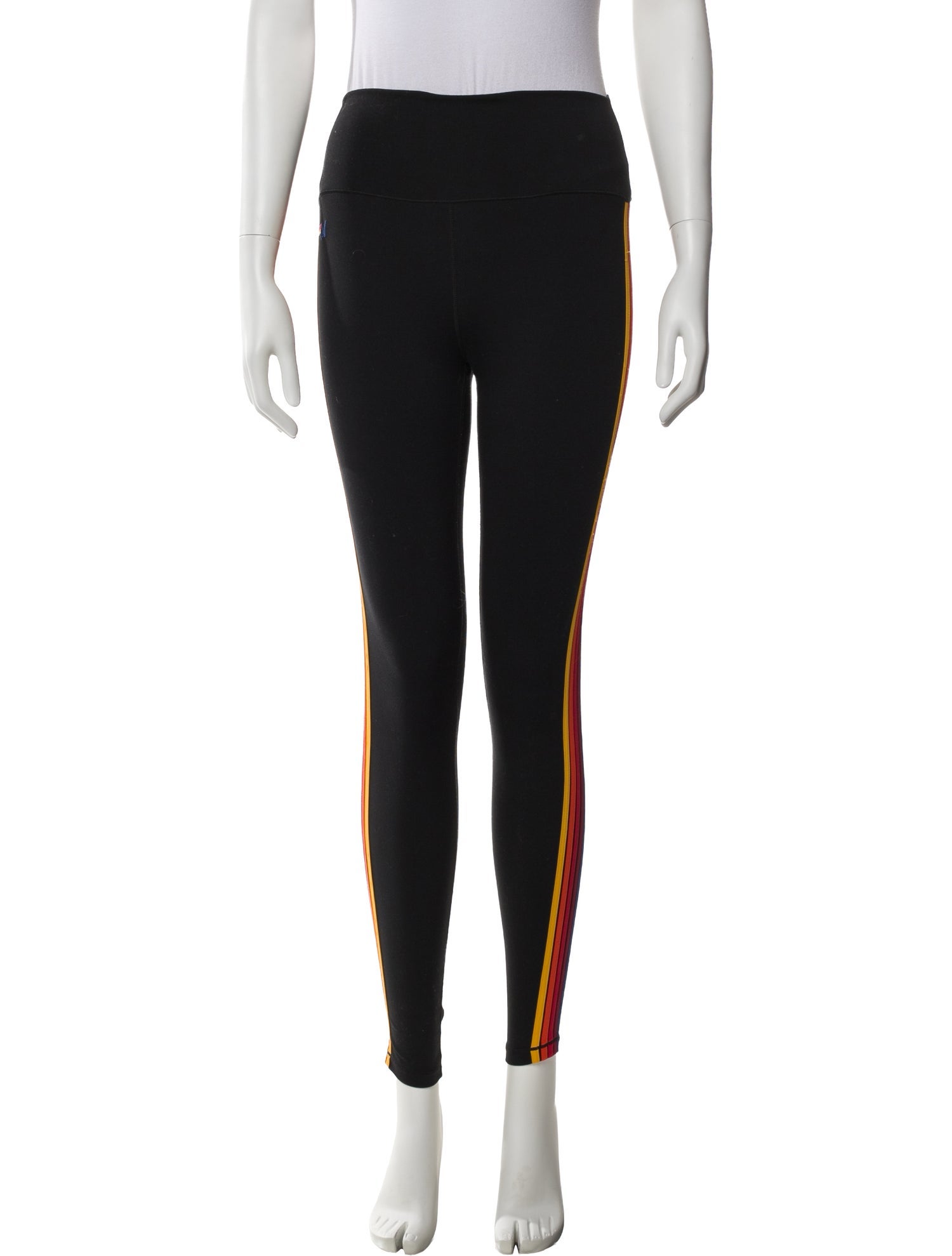 Aviator Nation Striped Embroidered Accent Sweatpants