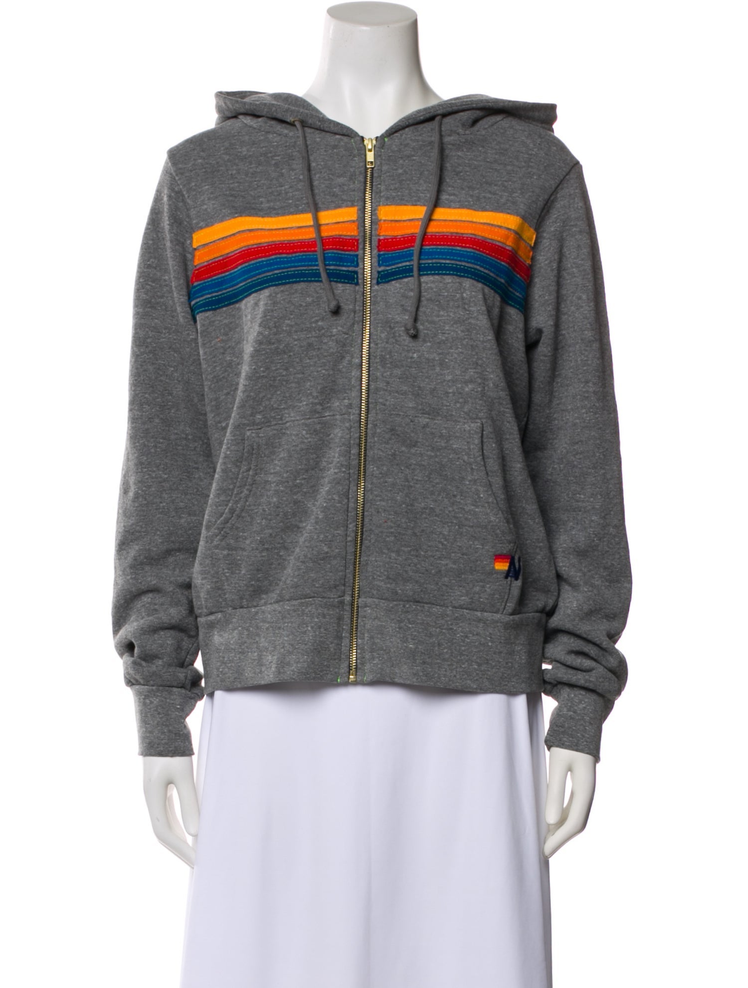 Aviator Nation Striped Biker Jacket