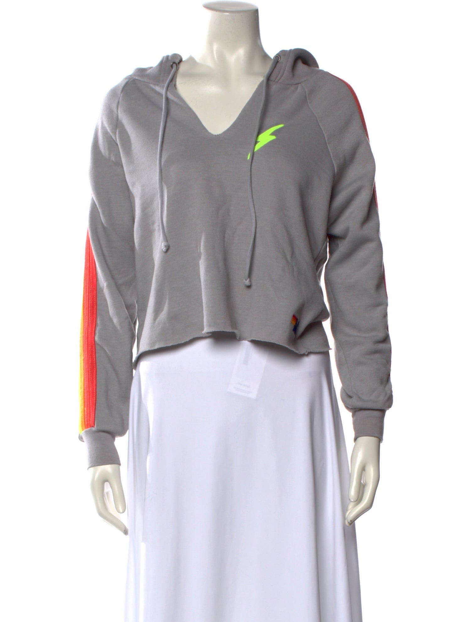 Aviator Nation Graphic Print V-Neck Sweatshirt