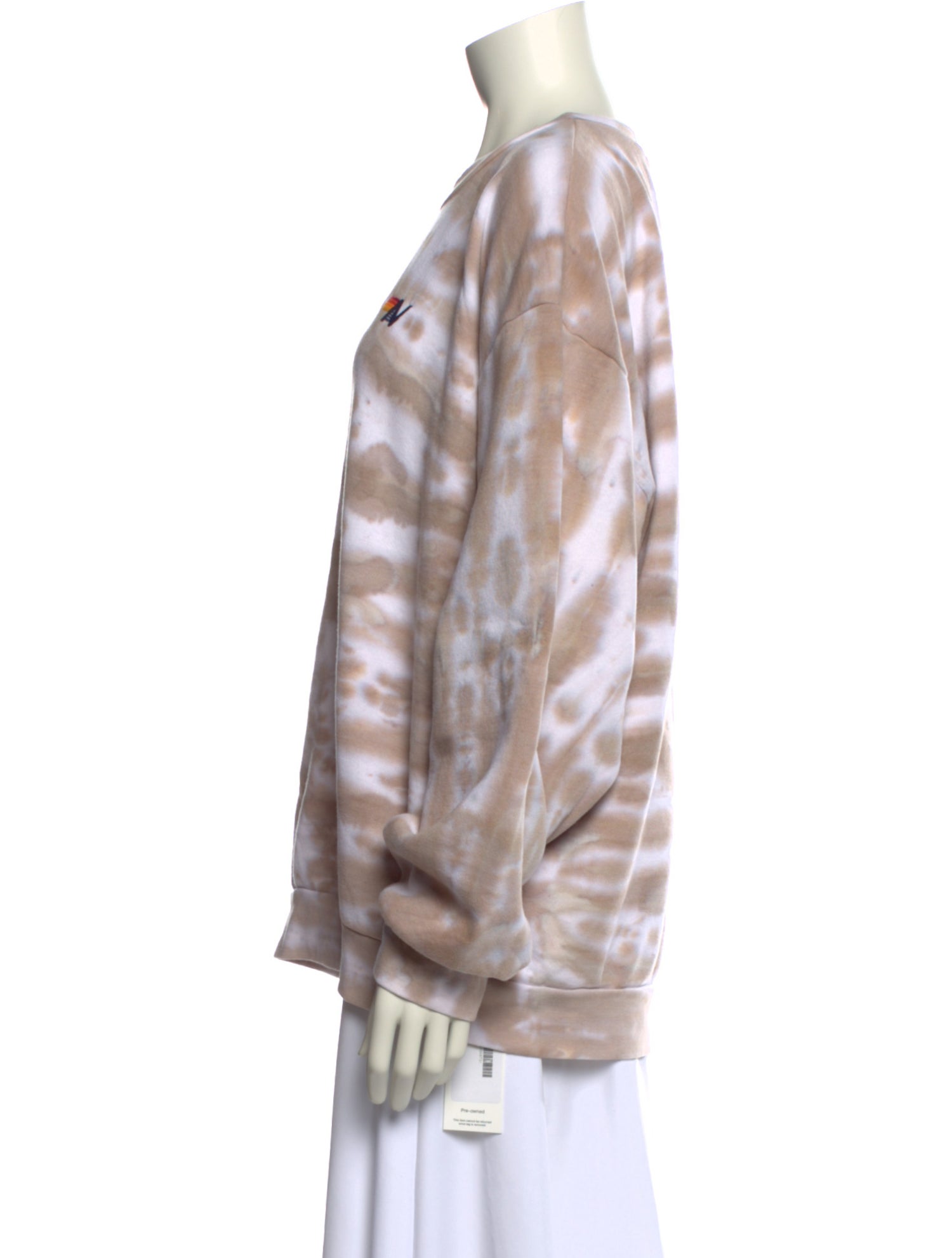 Aviator Nation Tie-Dye Print Scoop Neck Sweatshirt