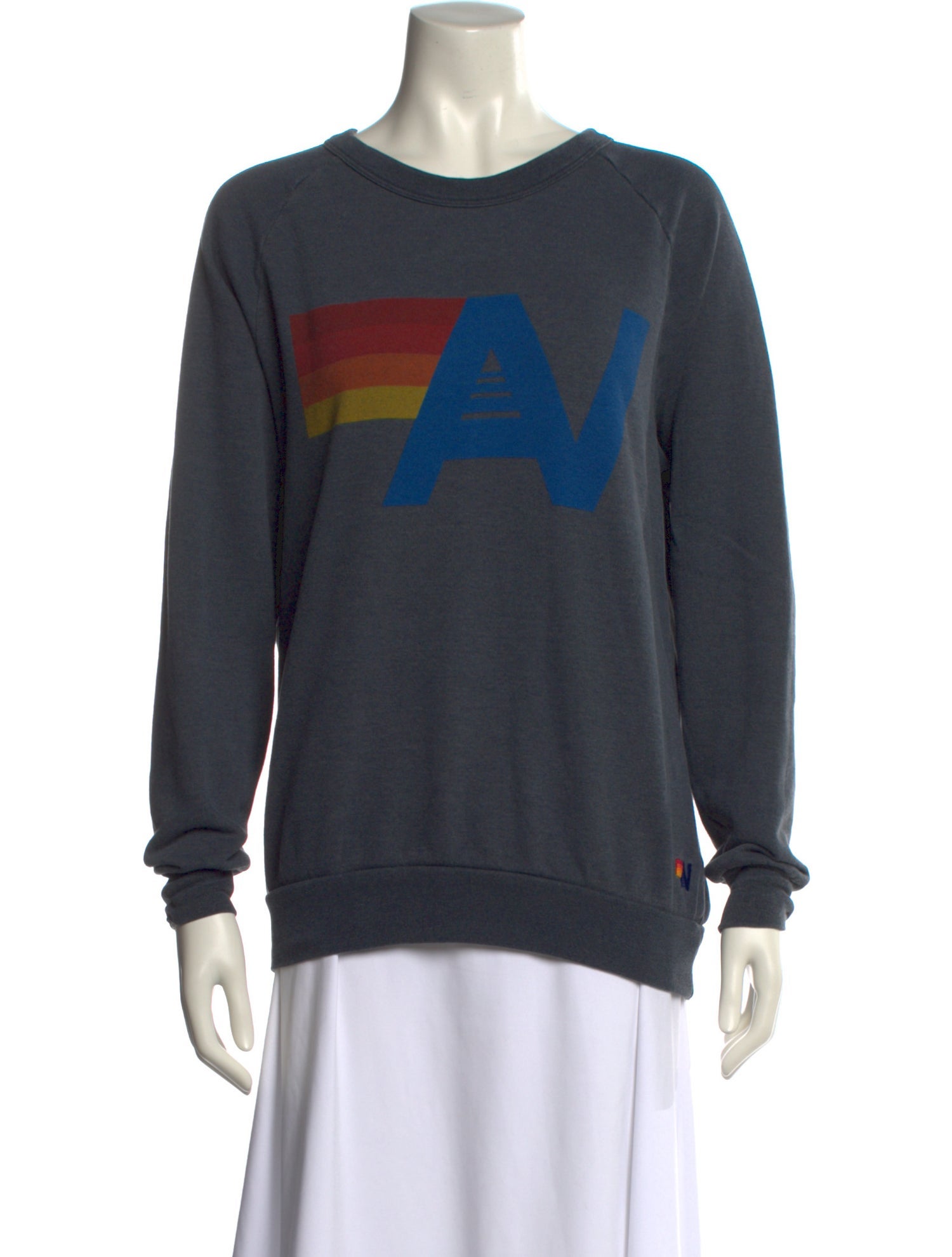 Aviator Nation Graphic Print Crew Neck Sweatshirt