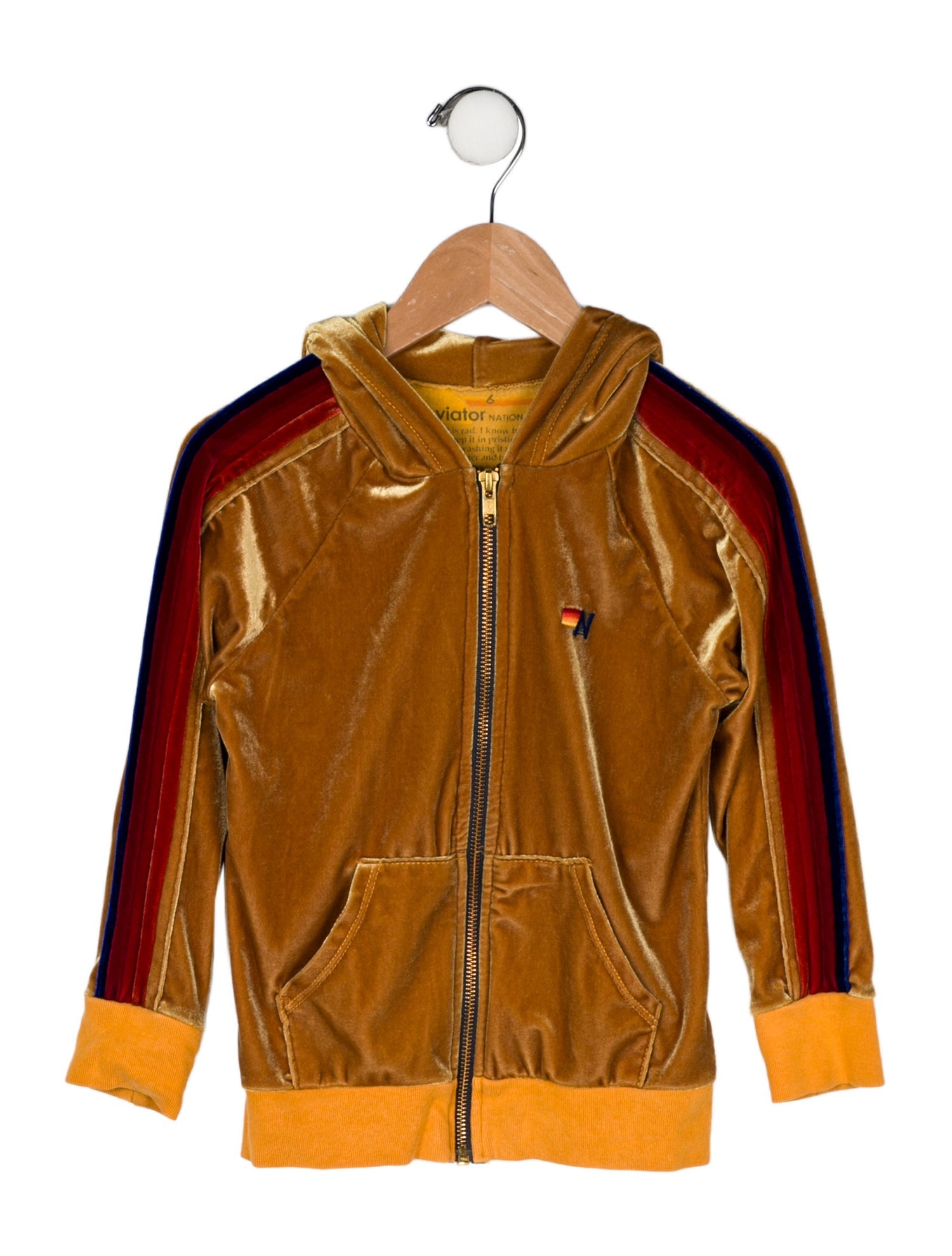 Aviator Nation Toddler Girls' Patterned Zip Up Hoodie