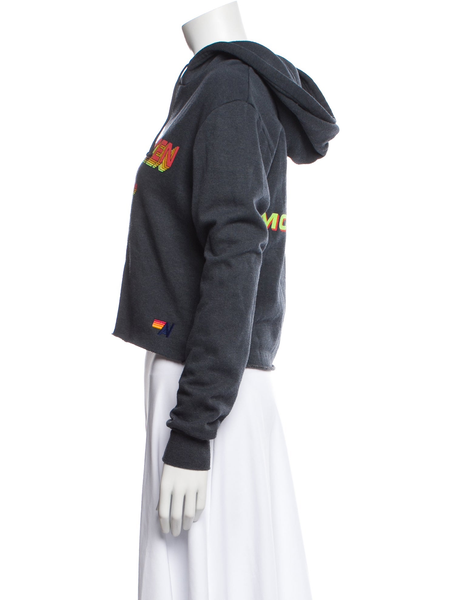 Aviator Nation Graphic Print V-Neck Hoodie