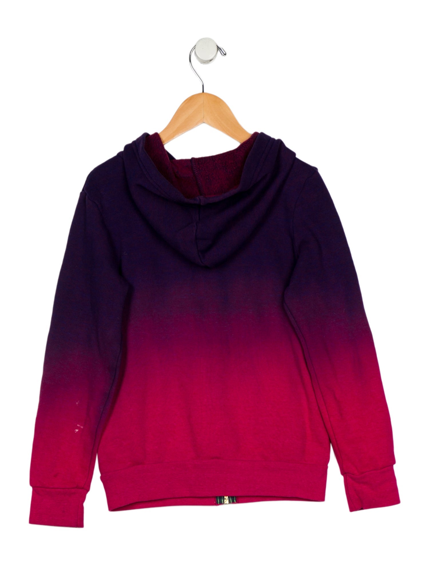 Aviator Nation Girls' Ombré Zip-Up Hoodie