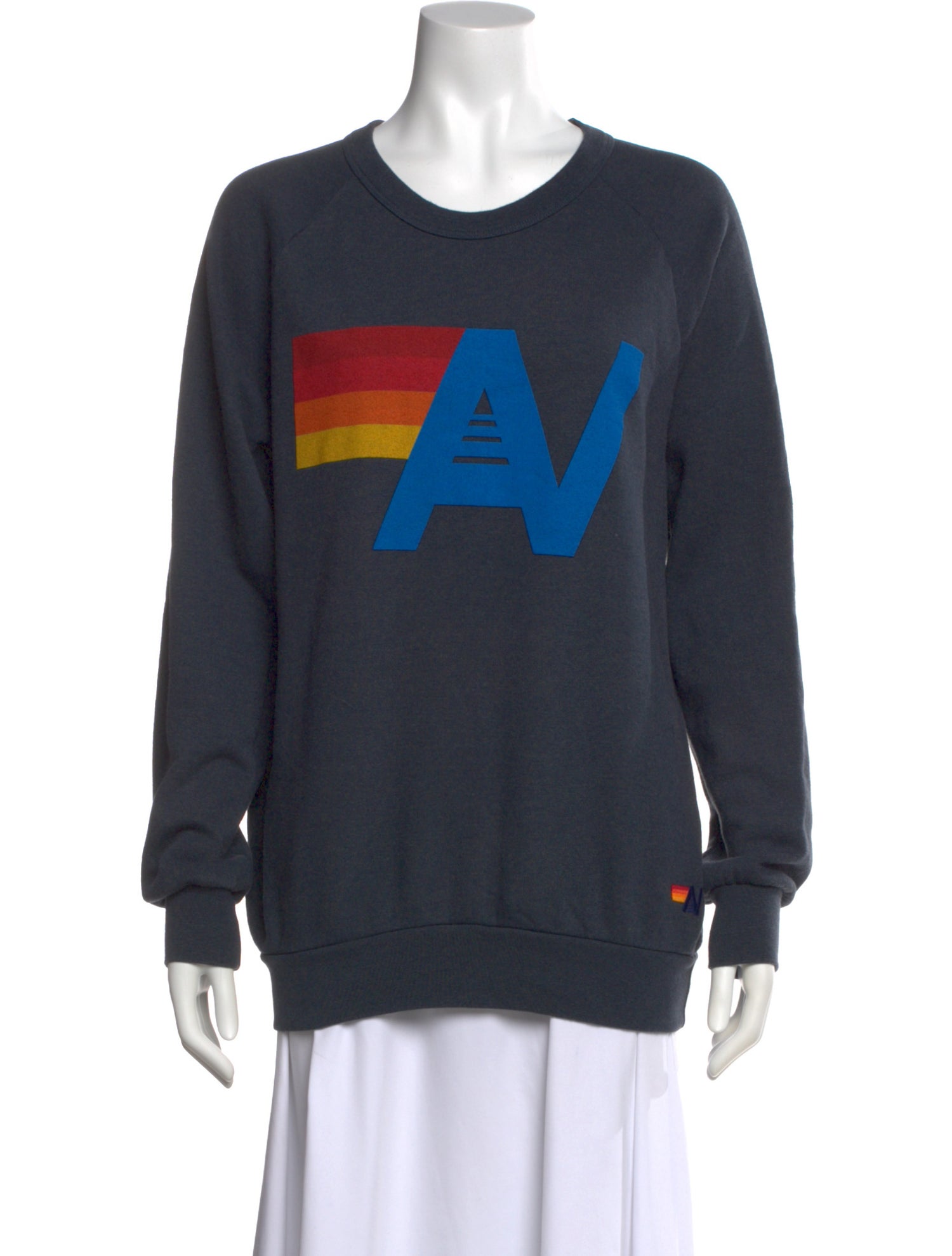 Aviator Nation Graphic Print Crew Neck Sweatshirt