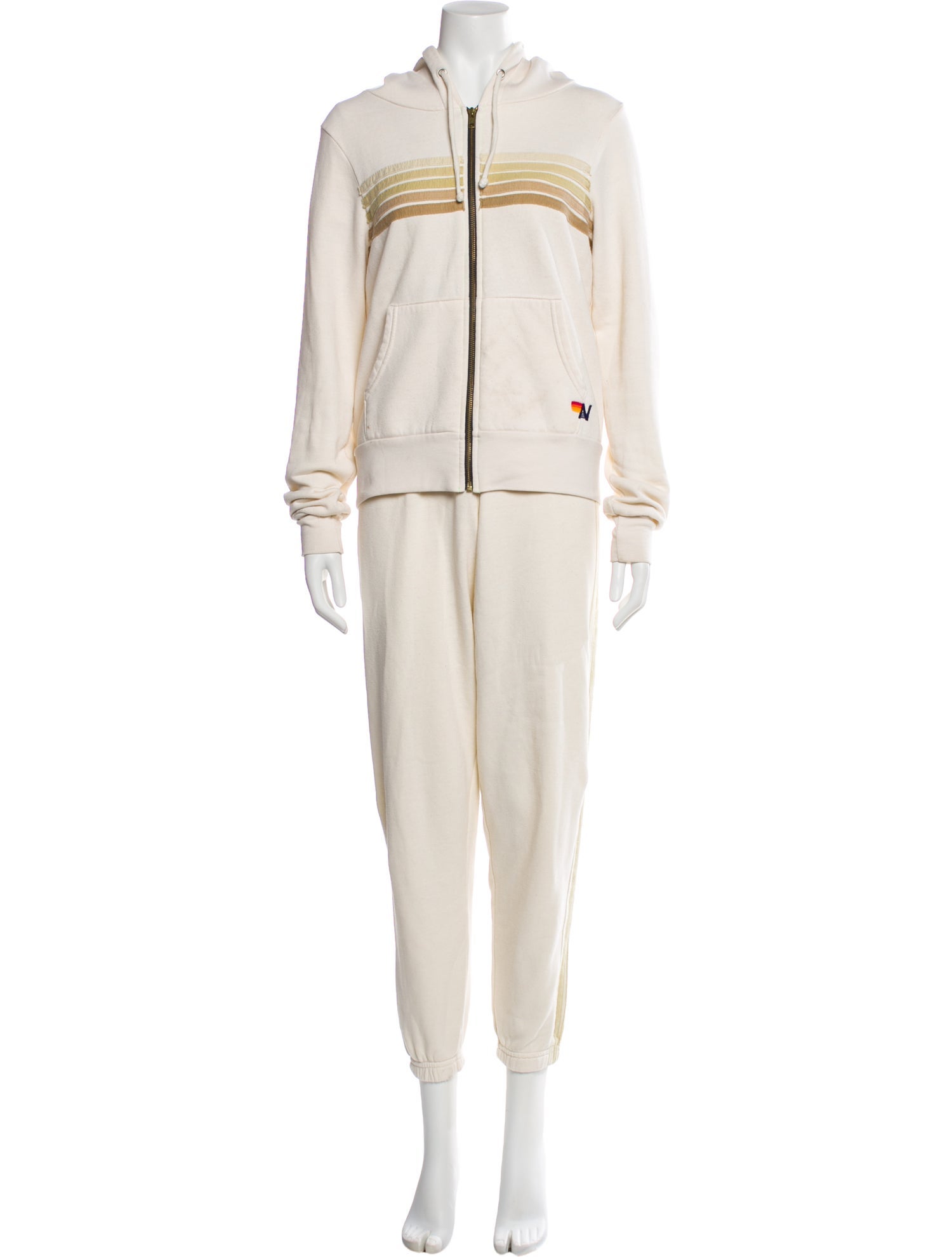 Aviator Nation Striped Embroidered Accent Tracksuit