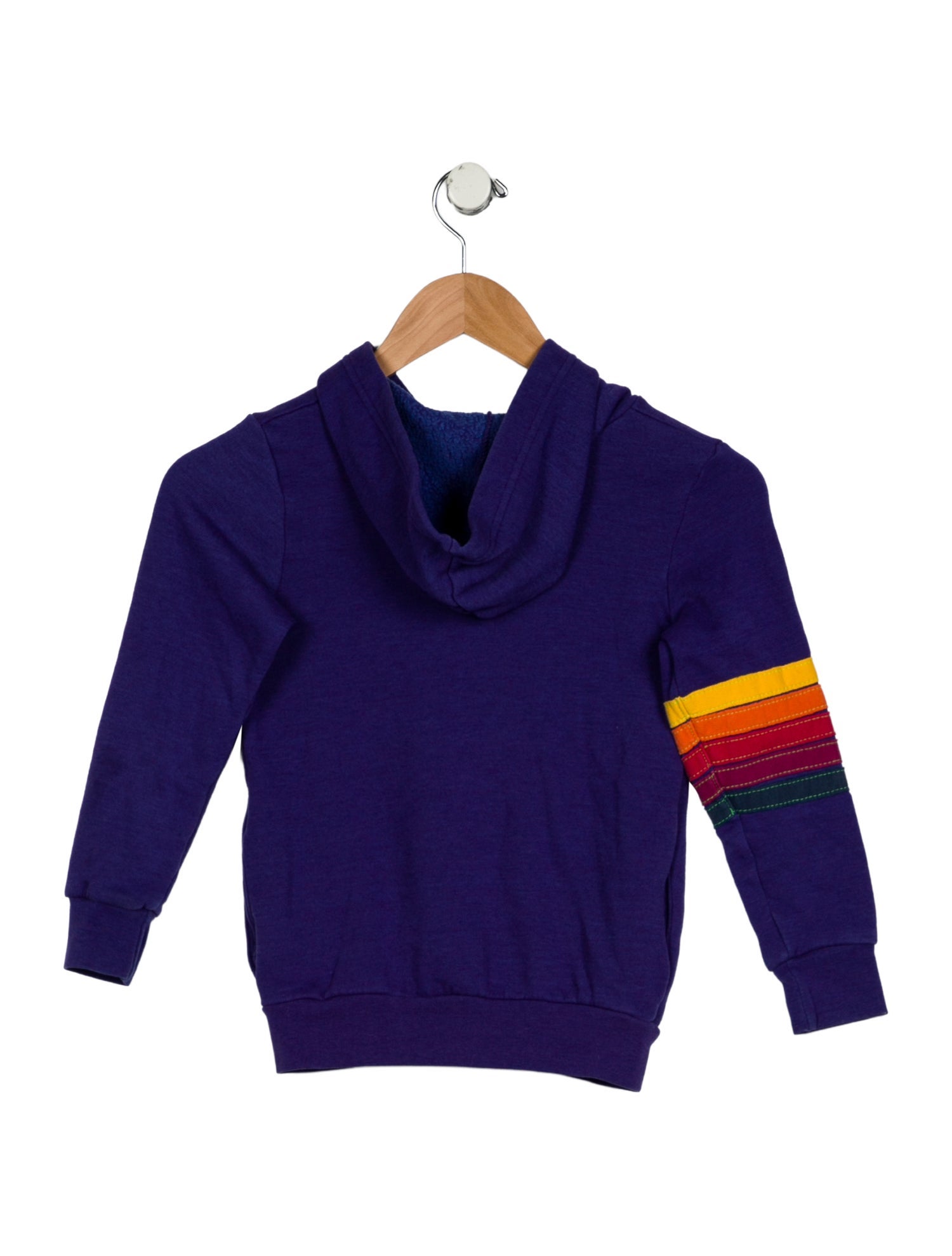 Aviator Nation Girls' Striped Hooded Jacket