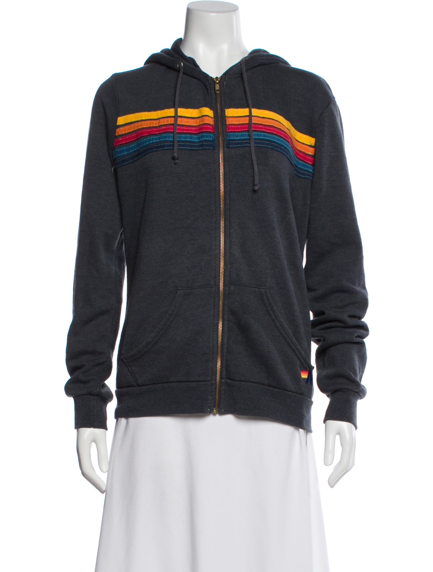 Aviator Nation Striped Bomber Jacket