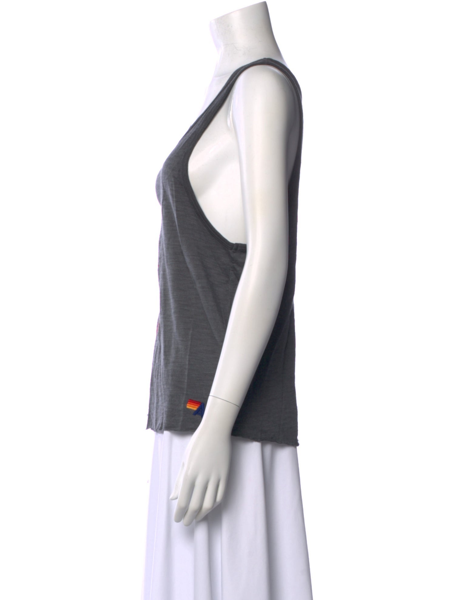 Aviator Nation Graphic Print Scoop Neck Top