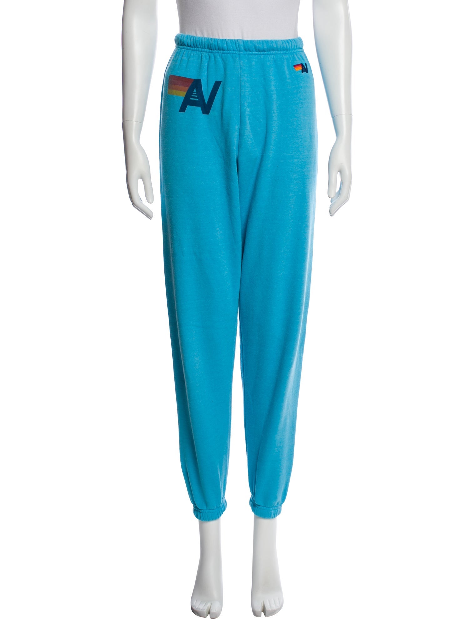 Aviator Nation Graphic Print Embroidered Accent Sweatpants