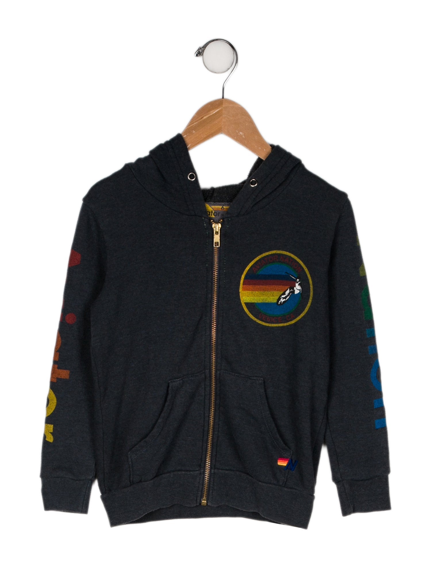 Aviator Nation Graphic Print Casual Jacket