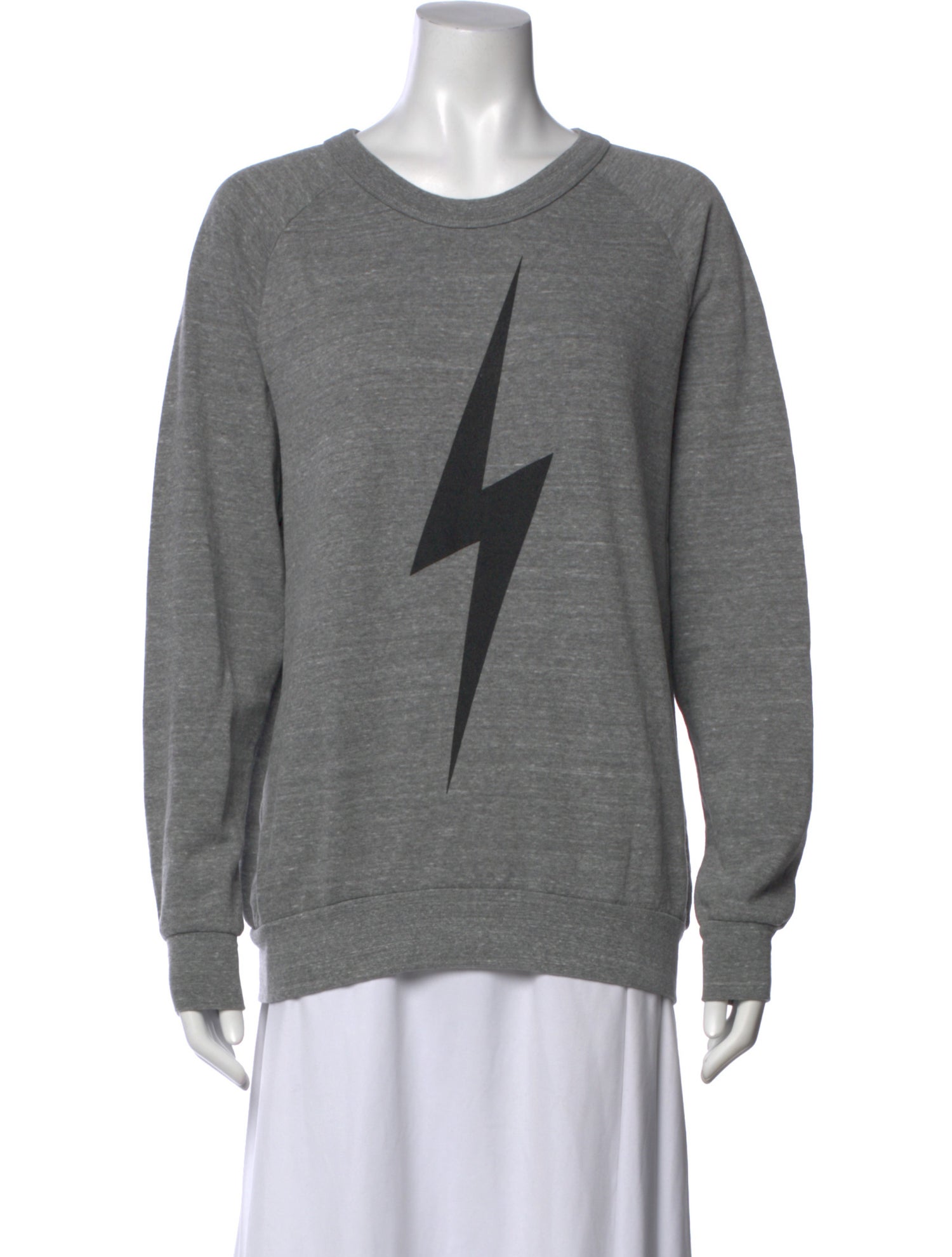 Aviator Nation Graphic Print Scoop Neck Sweater