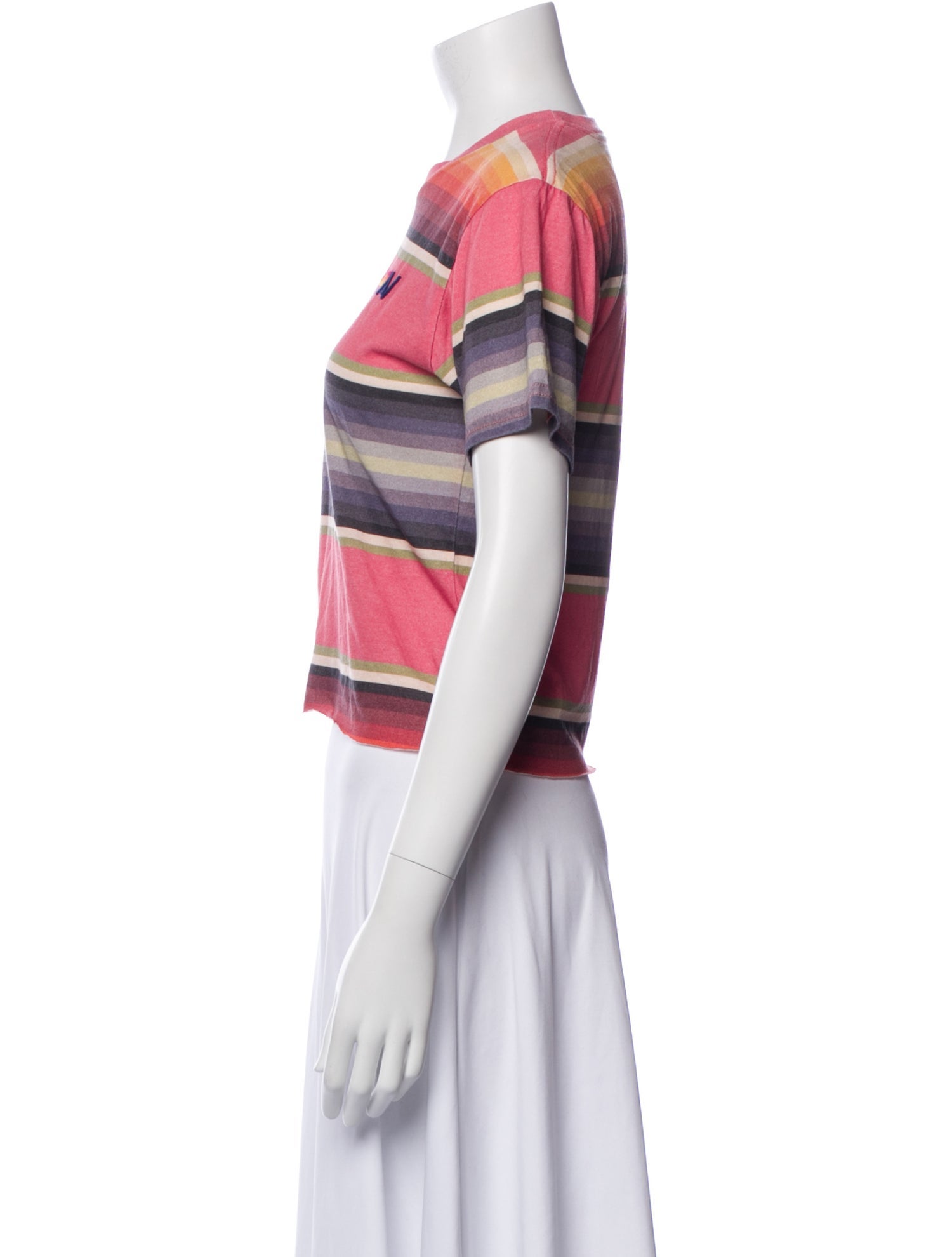 Aviator Nation Striped Crew Neck T-Shirt