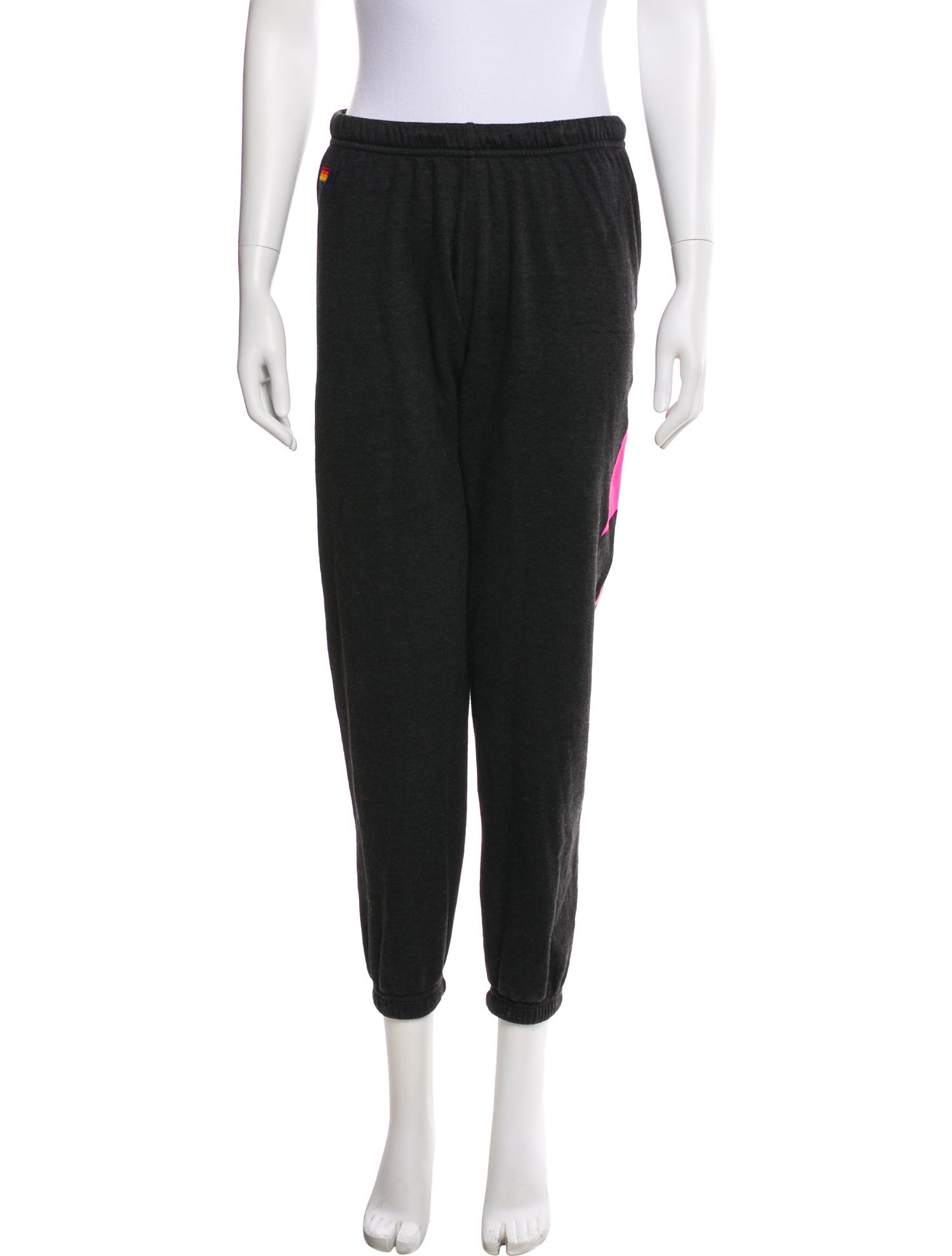 Aviator Nation Graphic Print Embroidered Accent Sweatpants