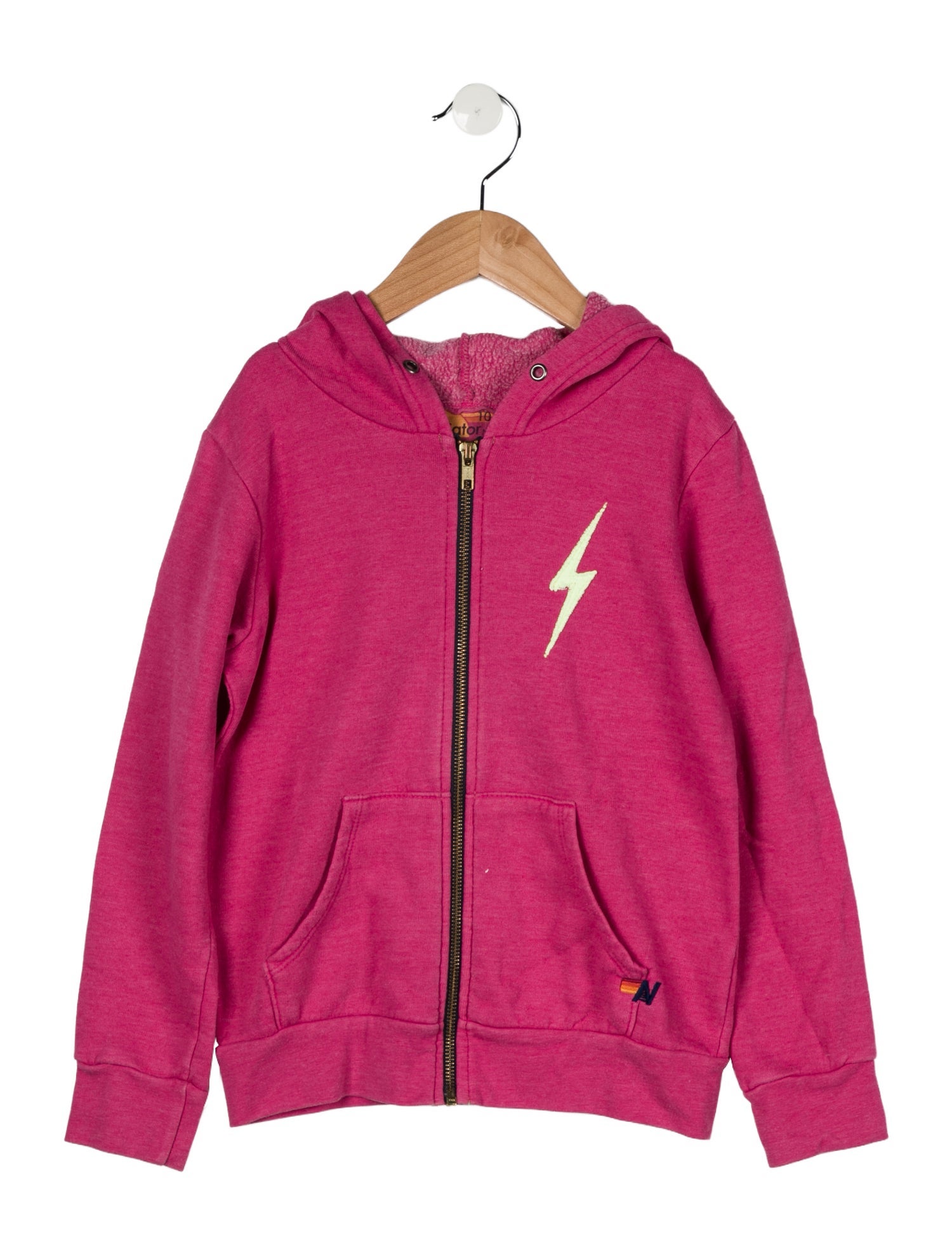 Aviator Nation Kids Girls' Pink Zip Hoodie