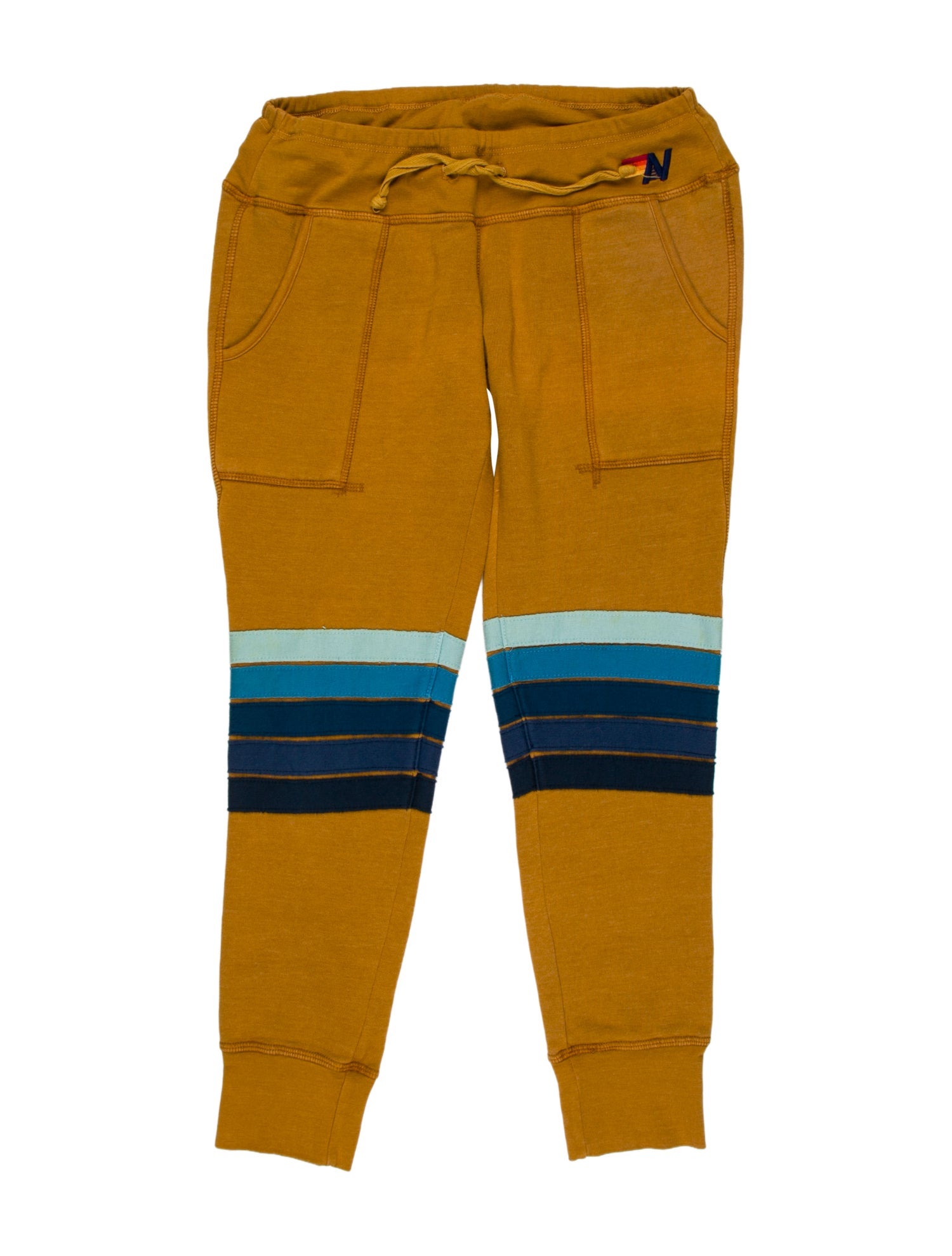 Aviator Nation Striped Skinny Leg Pants