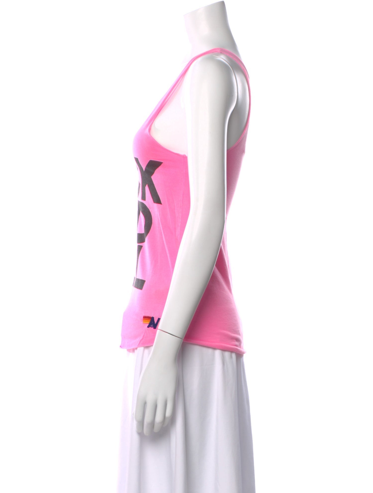 Aviator Nation Graphic Print Scoop Neck Top