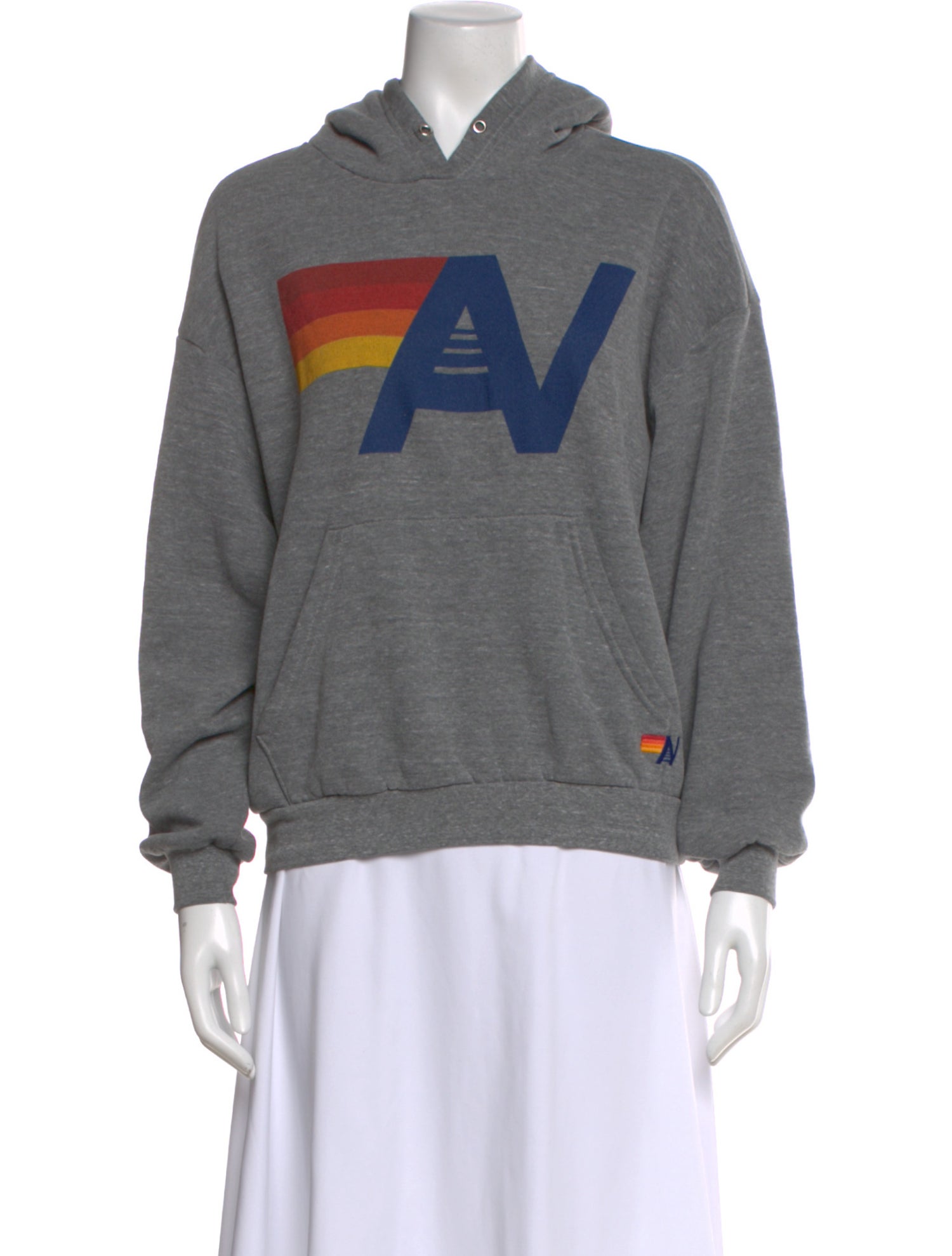 Aviator Nation Graphic Print Crew Neck Hoodie