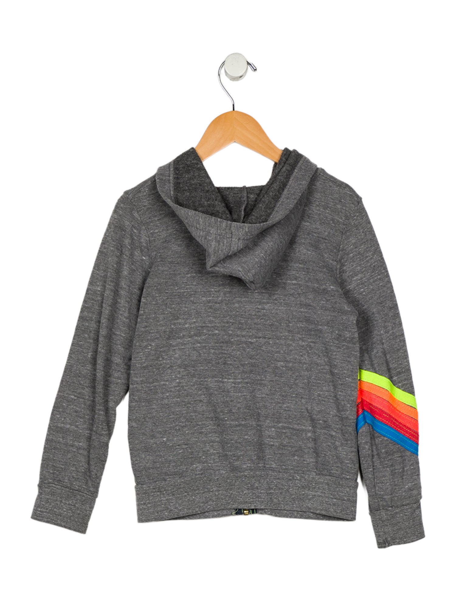 Aviator Nation Girls' Patchwork Zip-Up Hoodie