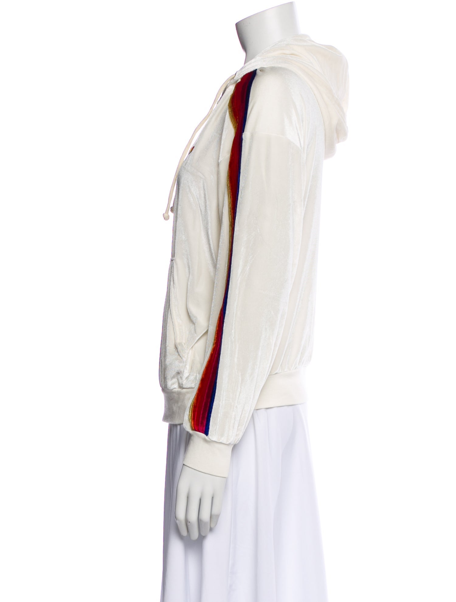 Aviator Nation Striped Crew Neck Hoodie