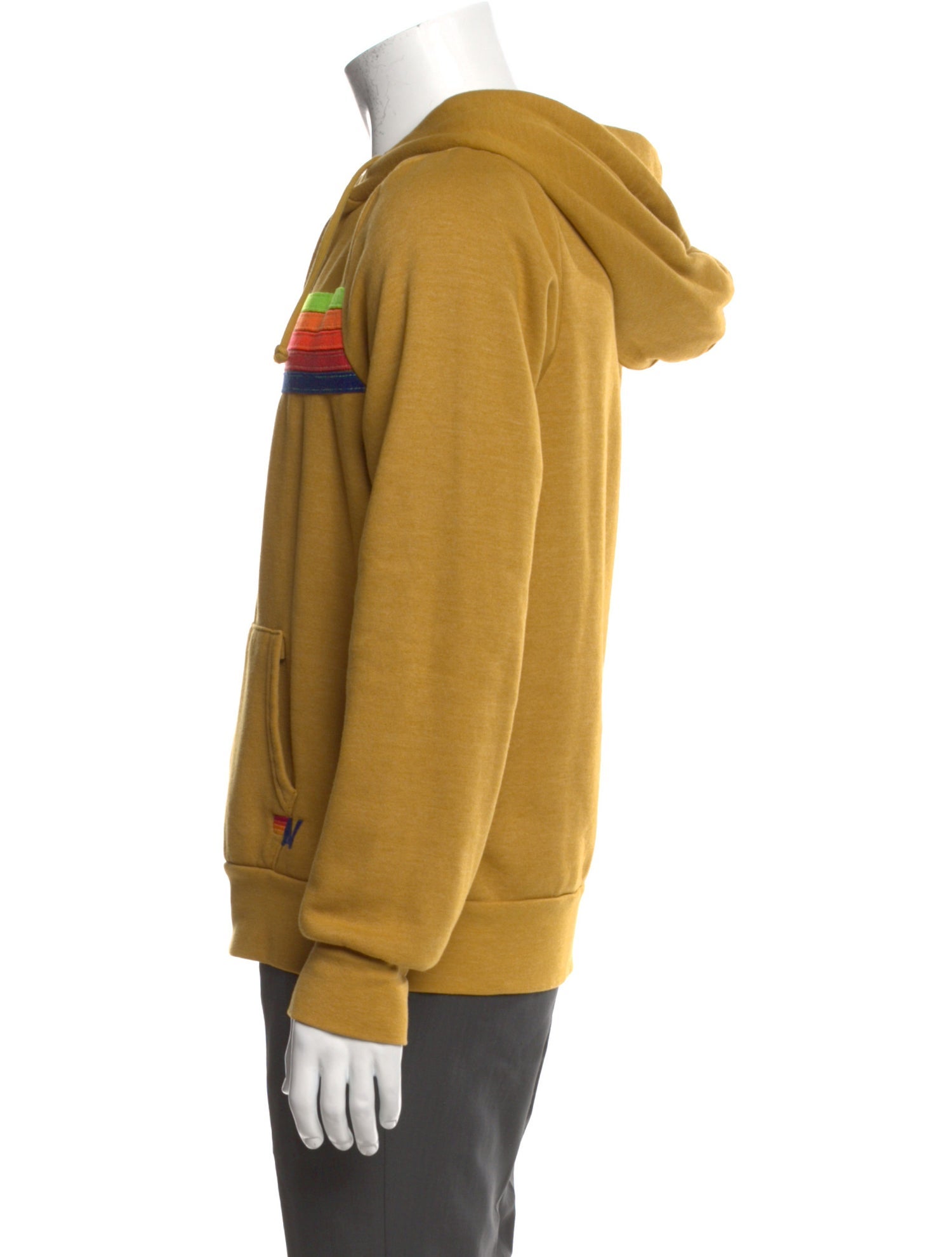 Aviator Nation Striped Crew Neck Hoodie