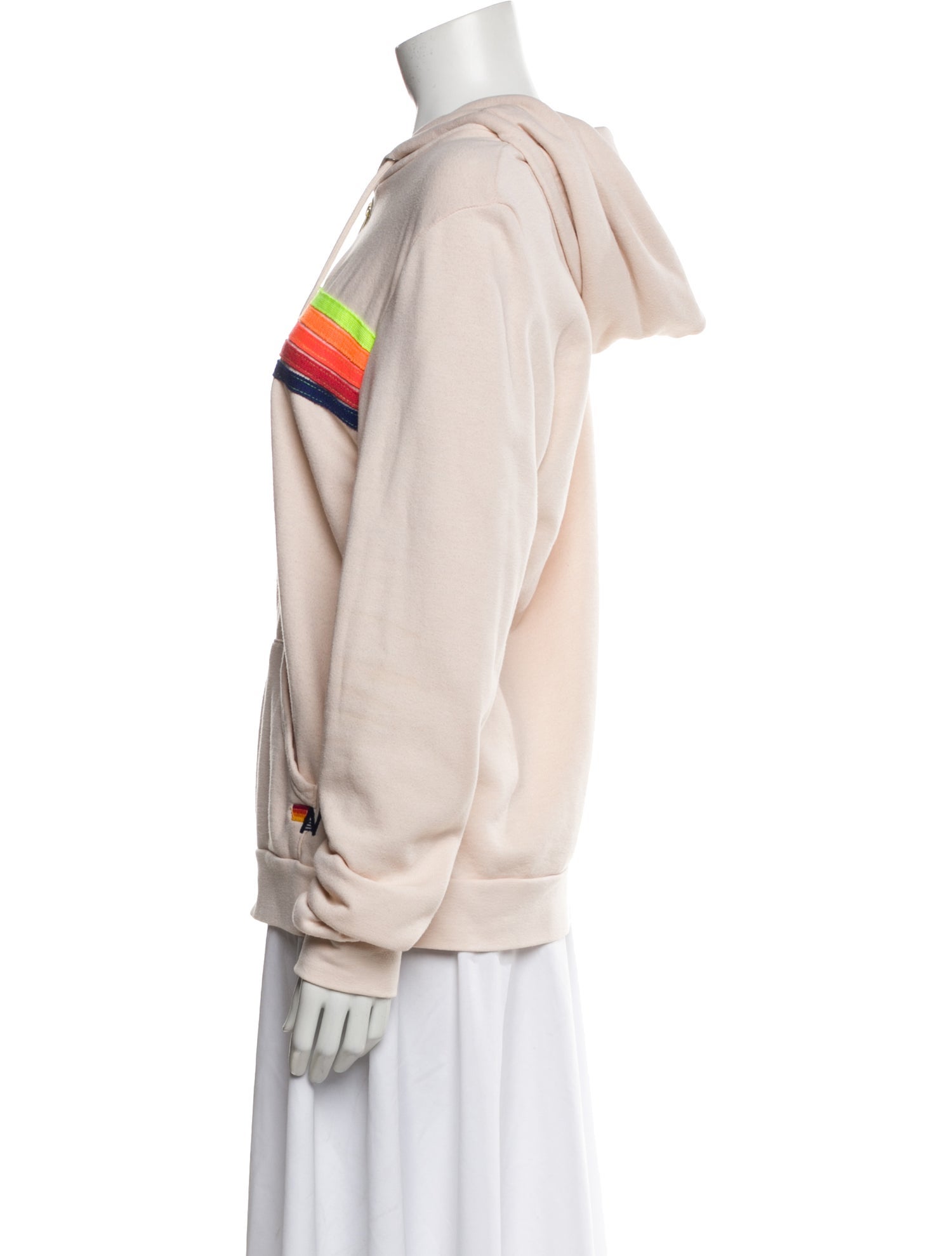 Aviator Nation Striped Long Sleeve Hoodie