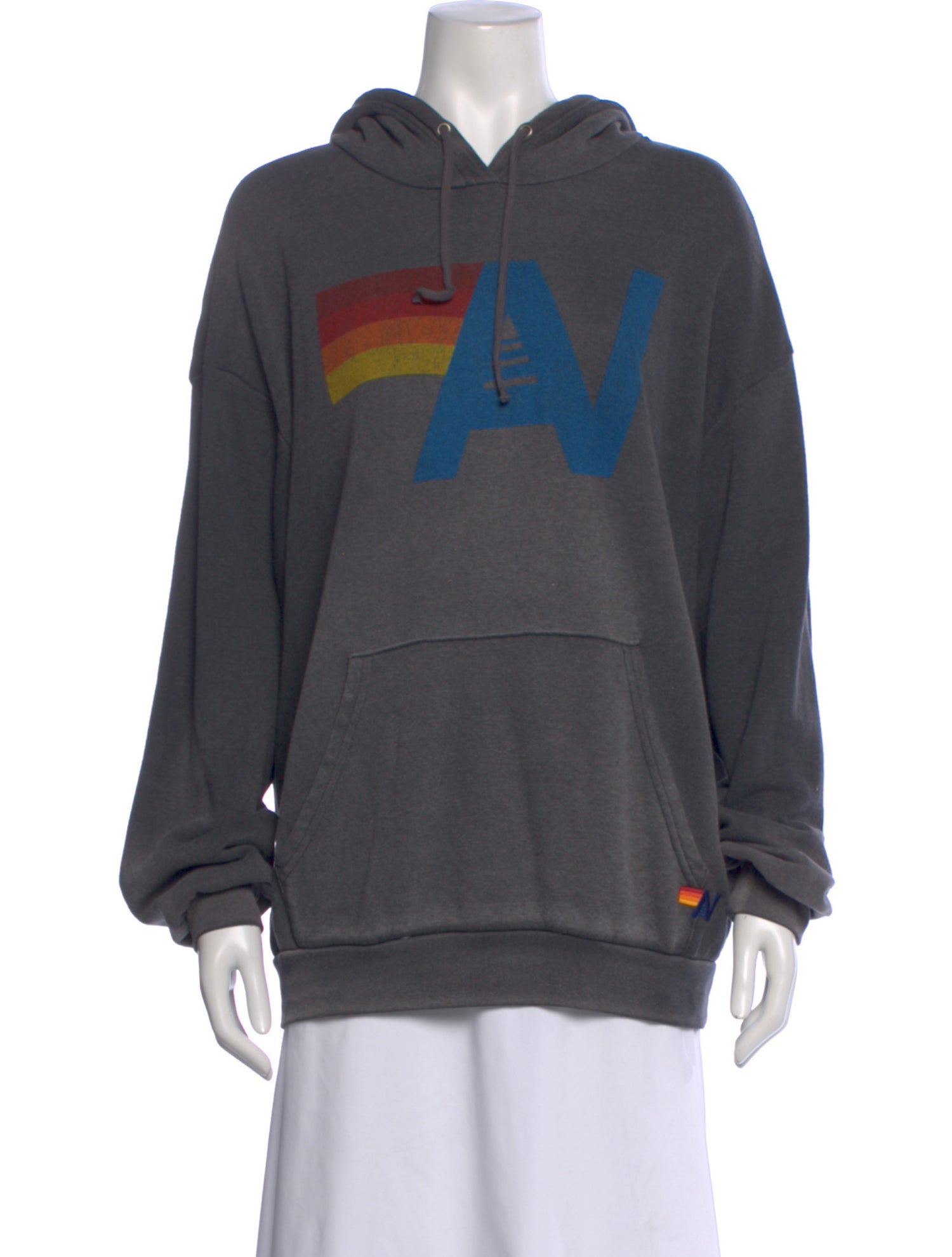 Aviator Nation Graphic Print Long Sleeve Hoodie