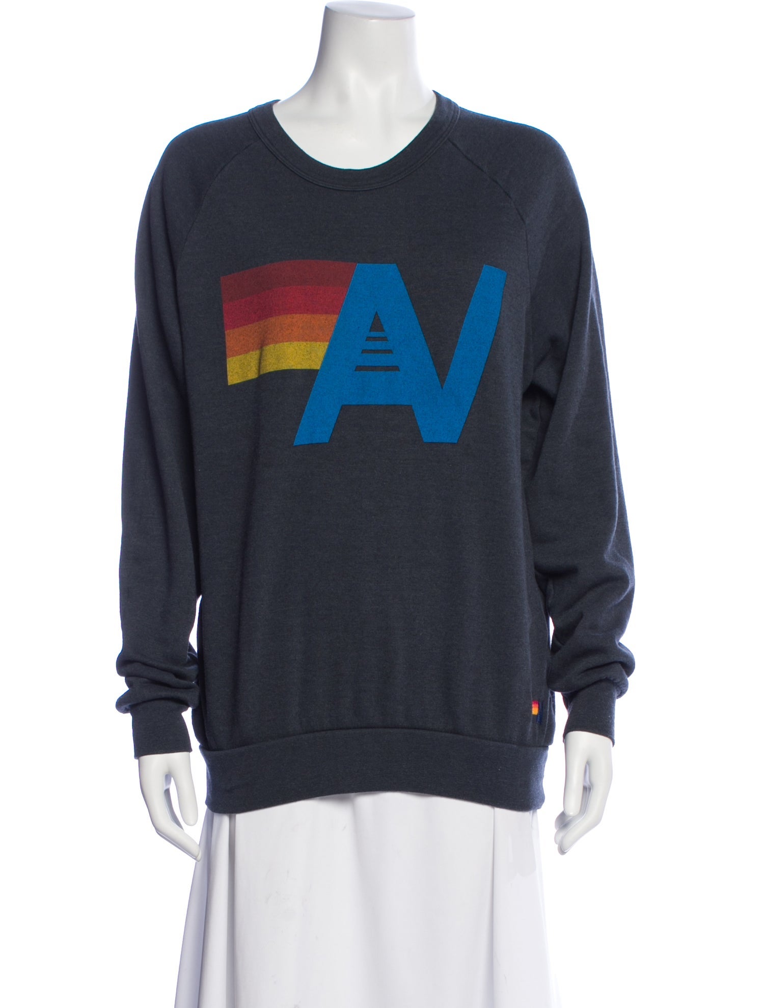 Aviator Nation Graphic Print Crew Neck Sweatshirt