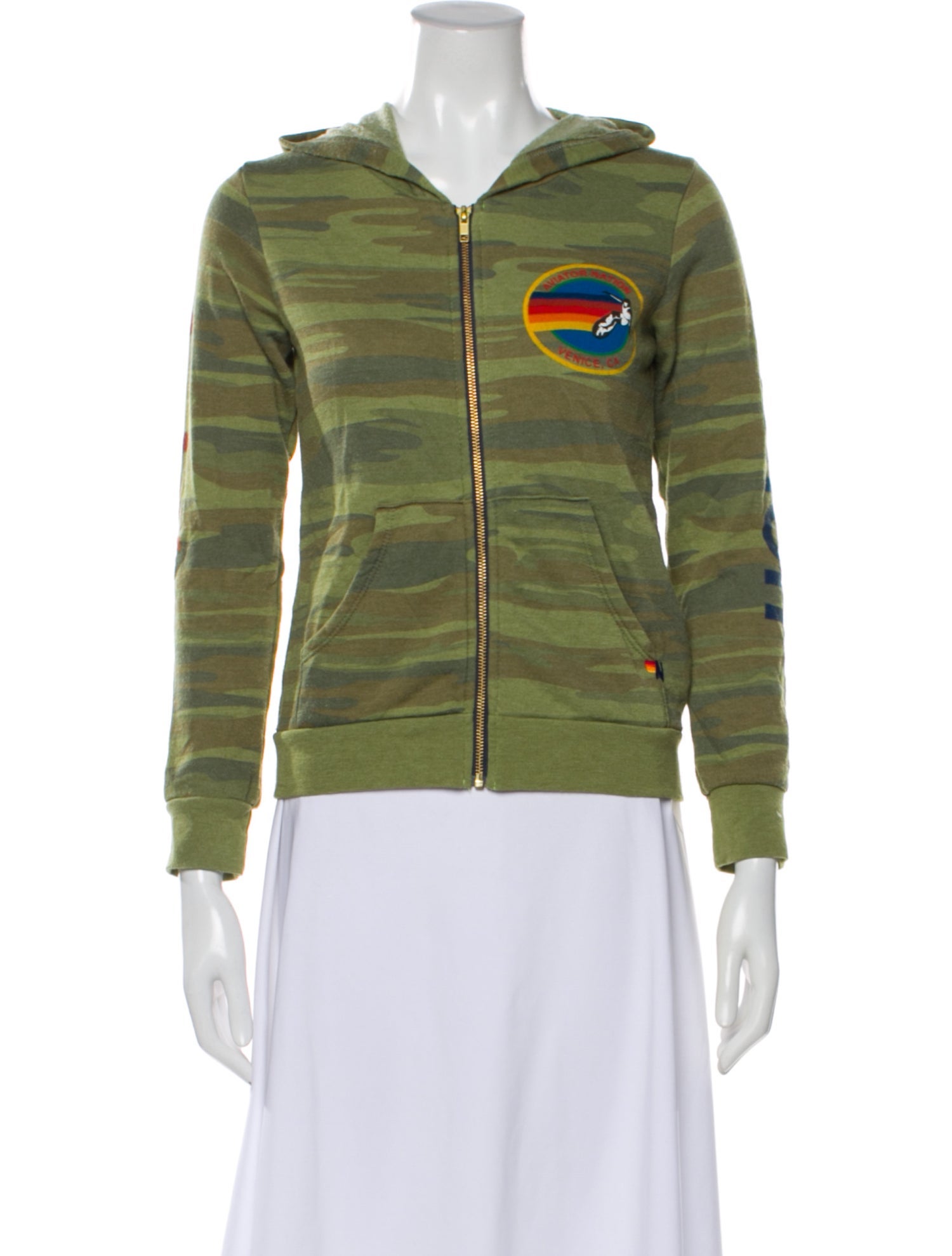 Aviator Nation Camouflage Print Evening Jacket