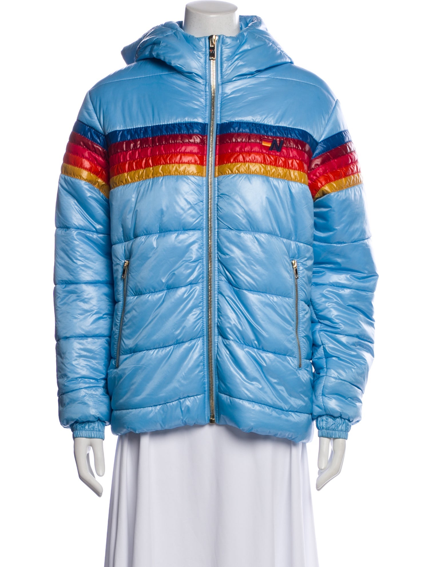 Aviator Nation Nylon Colorblock Pattern Jacket