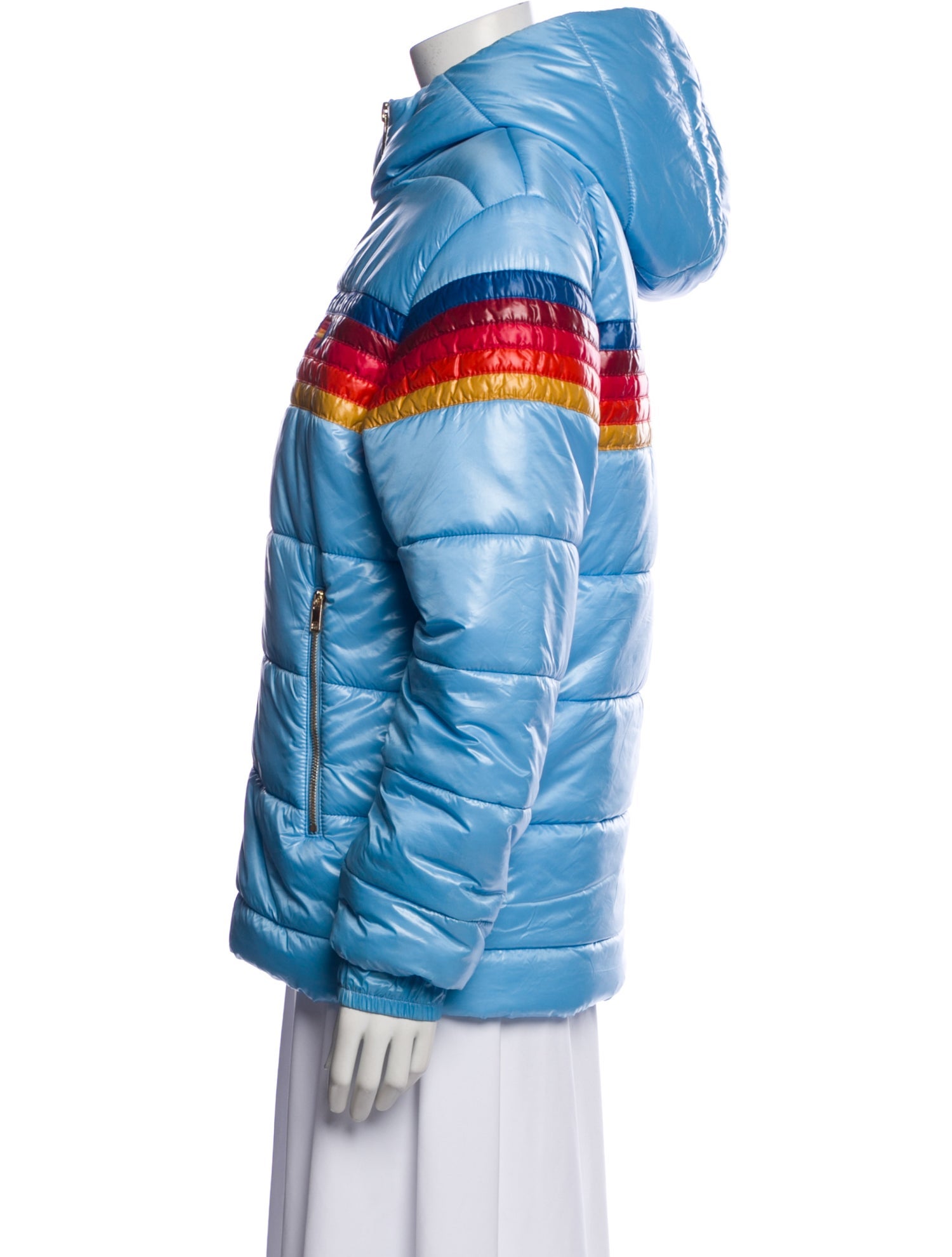 Aviator Nation Nylon Colorblock Pattern Jacket