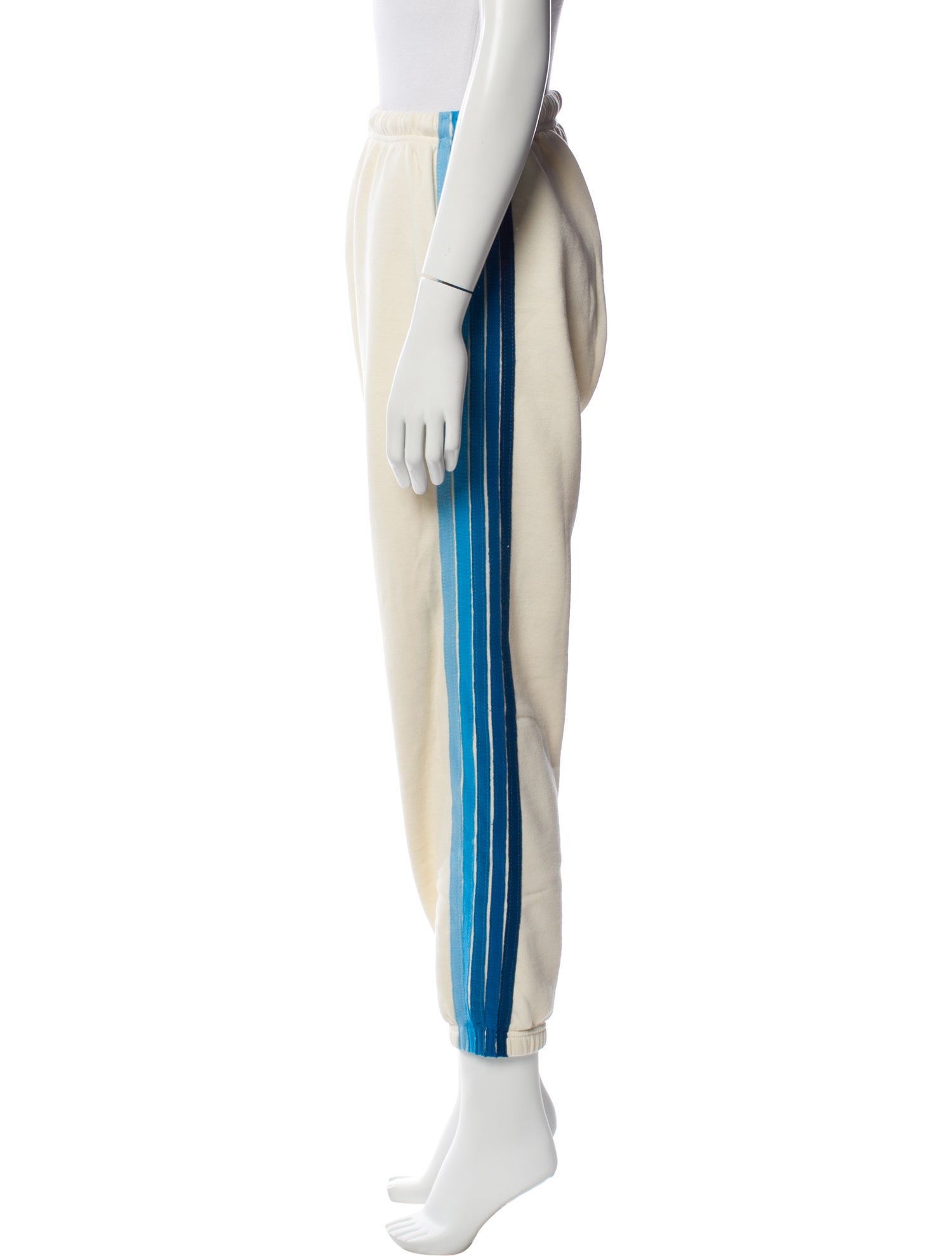 Aviator Nation Striped Embroidered Accent Sweatpants