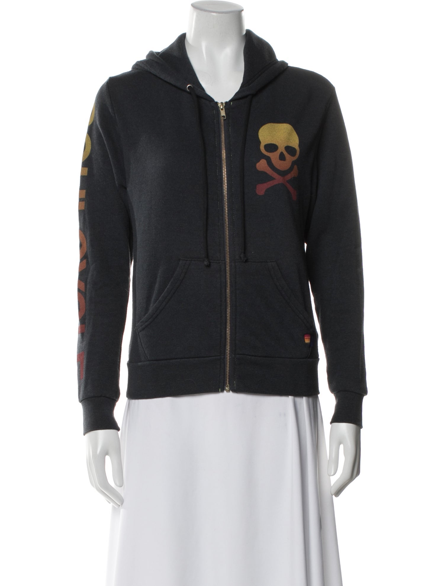 Aviator Nation Graphic Print Long Sleeve Hoodie