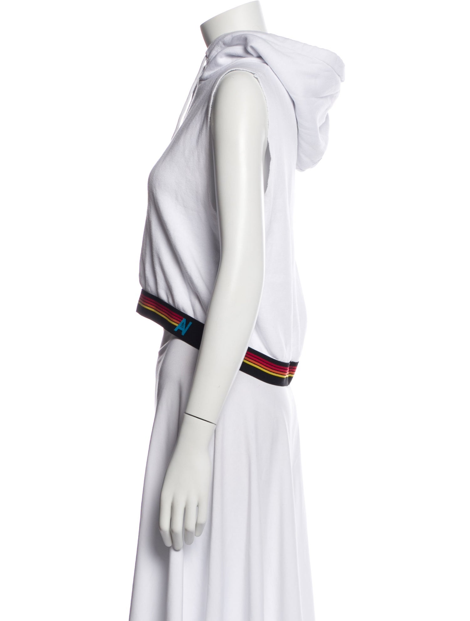 Aviator Nation Crew Neck Sleeveless Crop Top