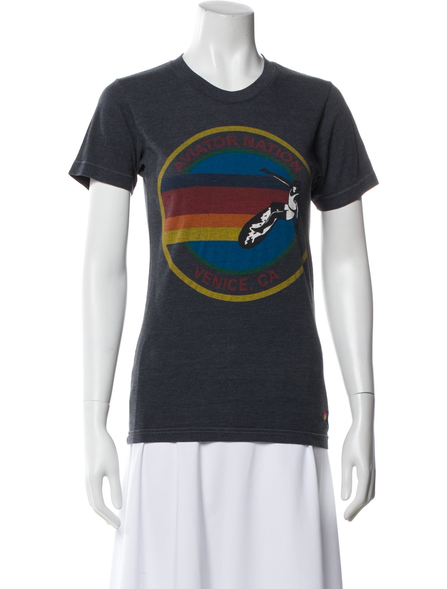 Aviator Nation Graphic Print Crew Neck T-Shirt